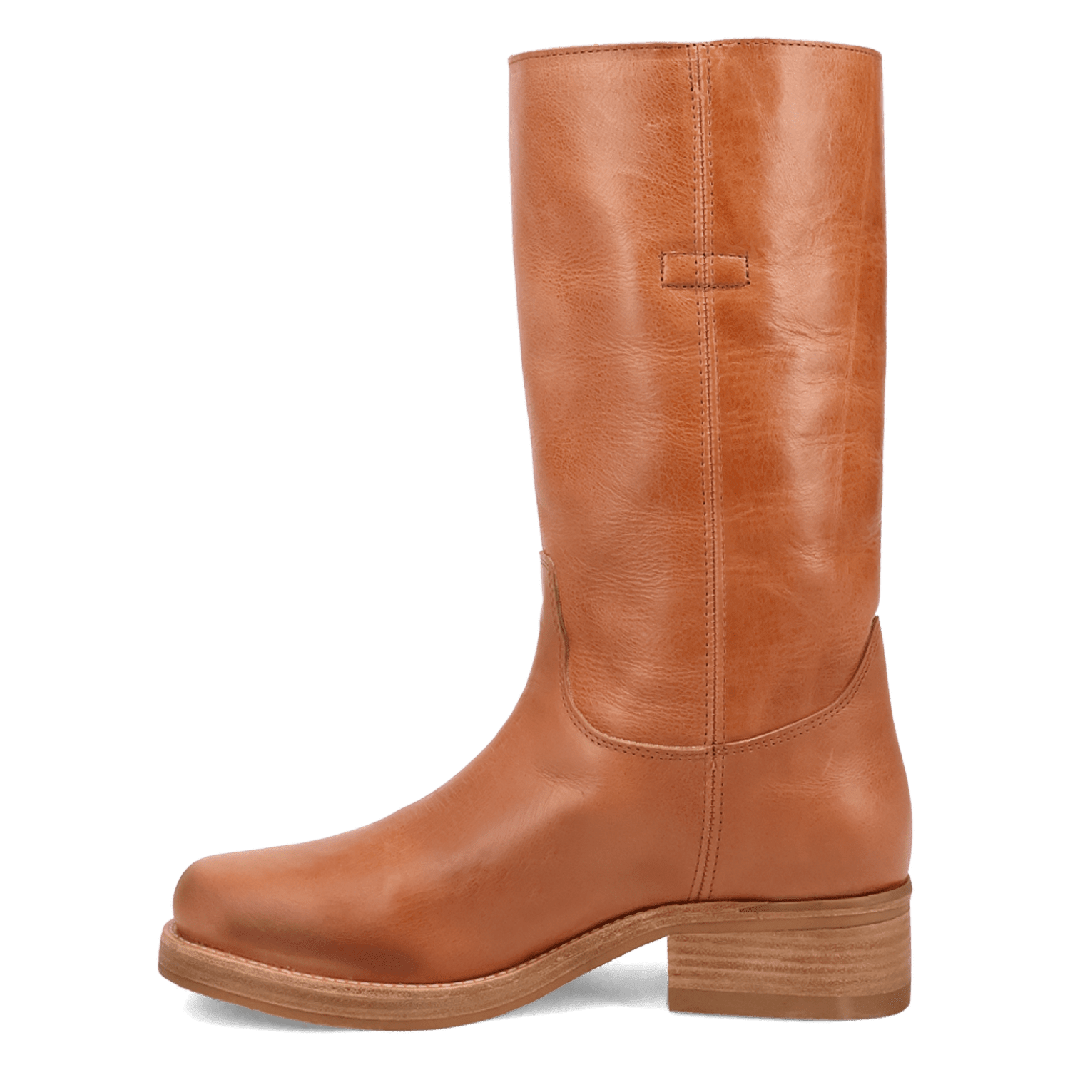 PRODUCT SHOT DUTTON LEATHER BOOT AT 135 DEGREE OUTSIDE ANGLE