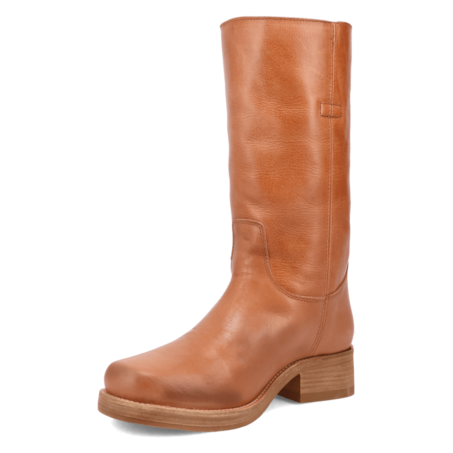 PRODUCT SHOT DUTTON LEATHER BOOT AT 225 DEGREE ANGLE