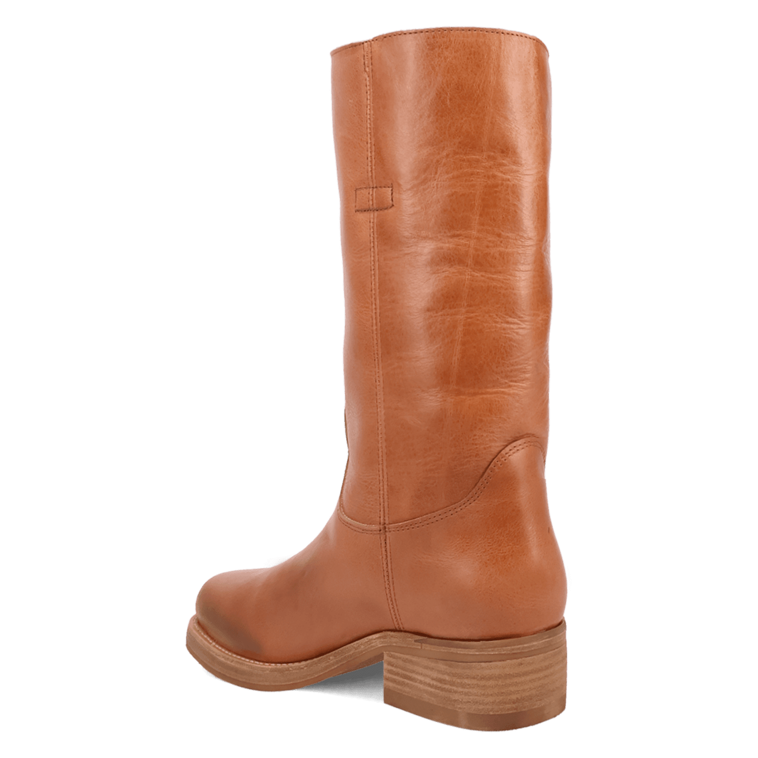 PRODUCT SHOT DUTTON LEATHER BOOT AT 270 DEGREE ANGLE