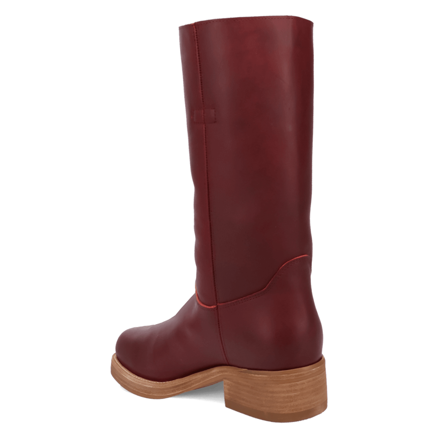PRODUCT SHOT DUTTON LEATHER BOOT AT 270 DEGREE ANGLE