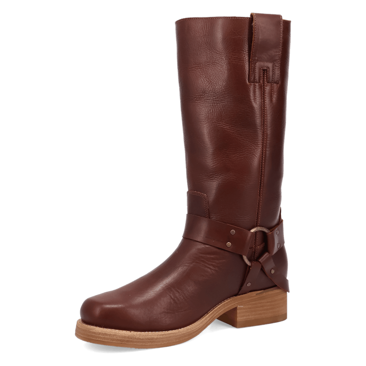 PRODUCT SHOT RIP LEATHER BOOT AT 225 DEGREE ANGLE