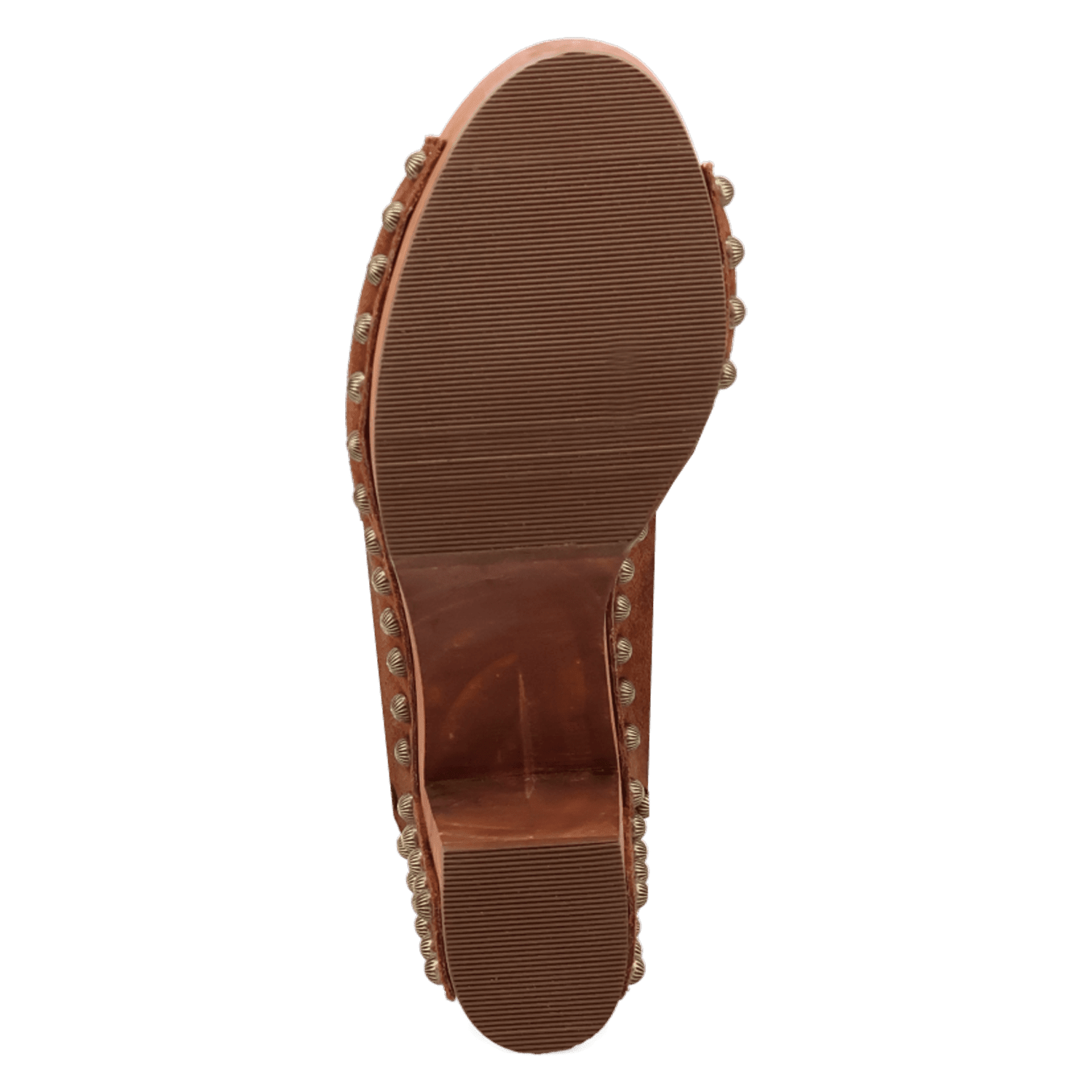 PRODUCT SHOT ECHO WOODEN SANDAL AT OUTSOLE ANGLE