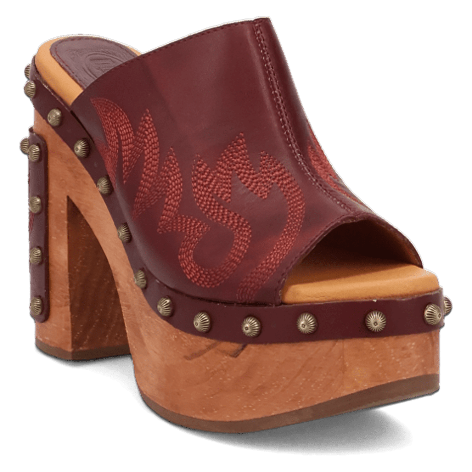 Angle 1, FREE SPIRIT WOODEN SANDAL