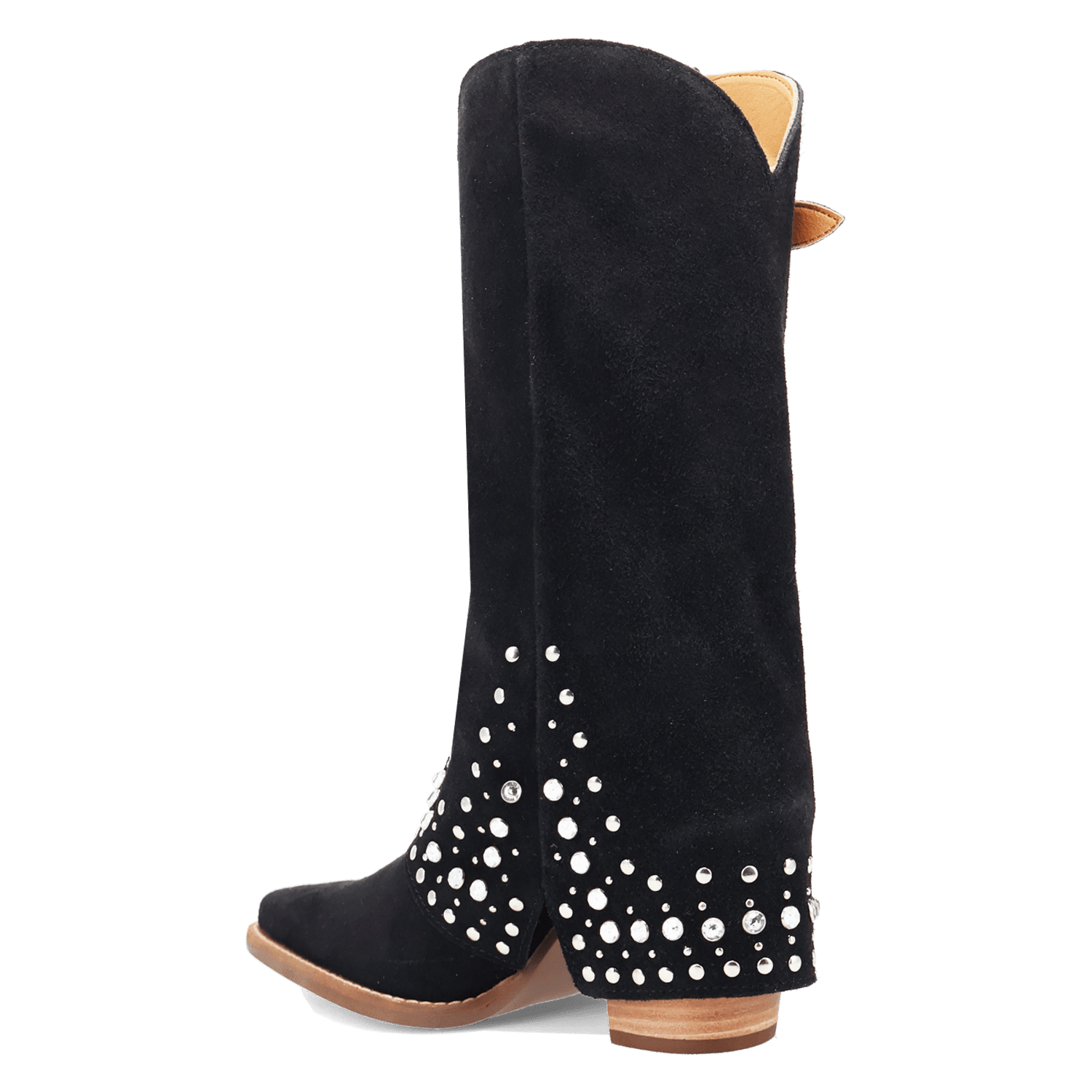 PRODUCT SHOT HOWDY HONEY SUEDE LEATHER BOOT AT 270 DEGREE ANGLE