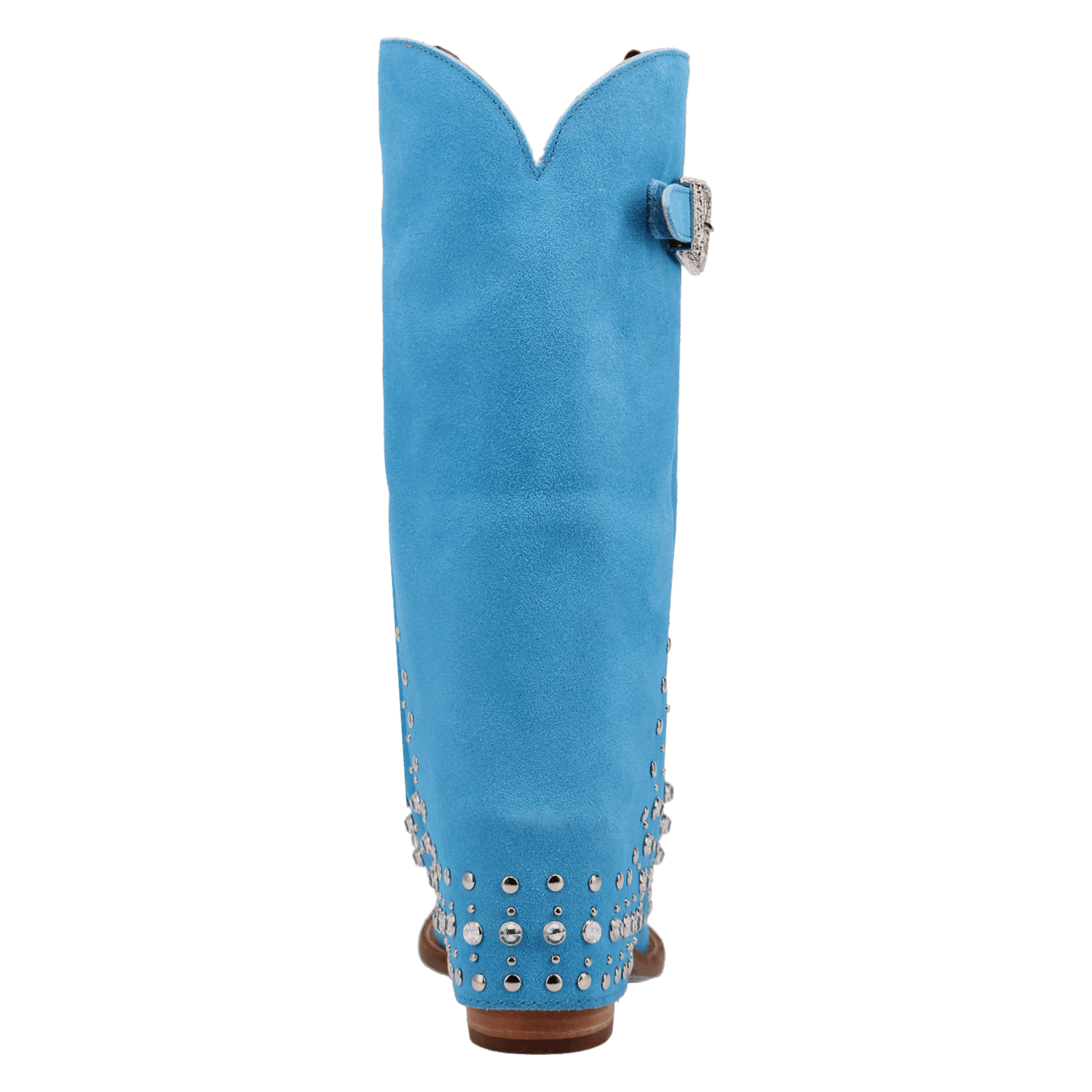 PRODUCT SHOT HOWDY HONEY SUEDE LEATHER BOOT AT 180 DEGREE BACK ANGLE