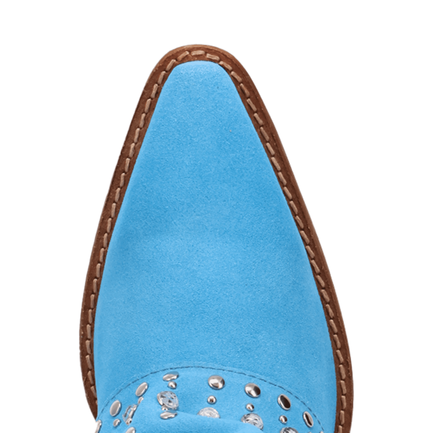 PRODUCT SHOT HOWDY HONEY SUEDE LEATHER BOOT AT TOE ANGLE