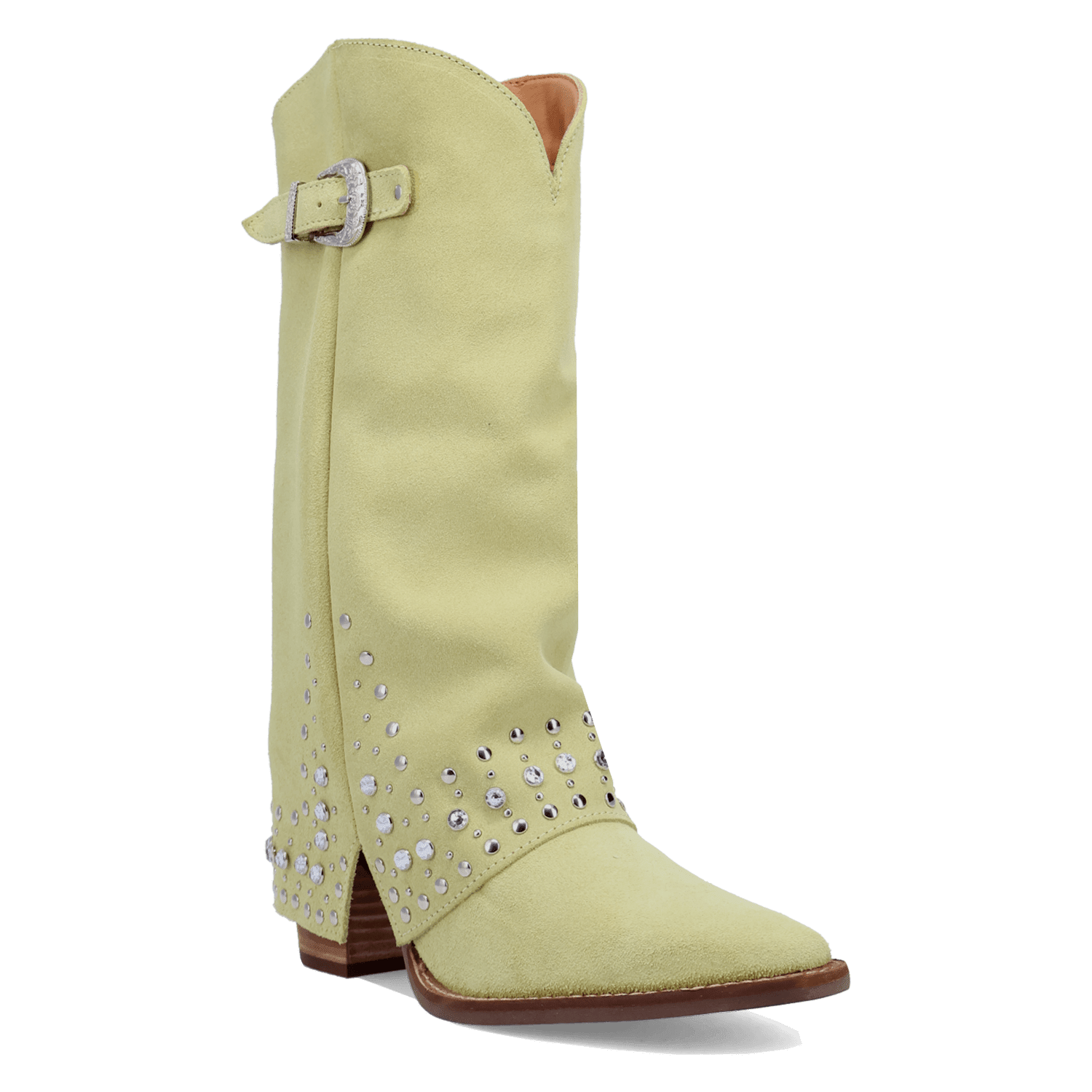 PRODUCT SHOT HOWDY HONEY SUEDE LEATHER BOOT AT 45 DEGREE ANGLE