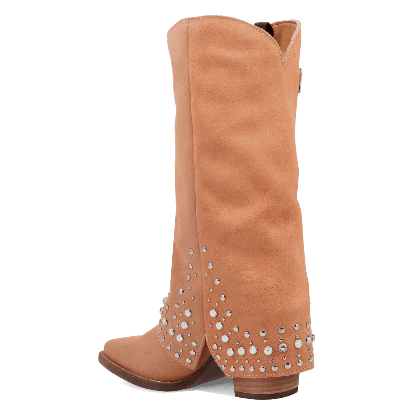 PRODUCT SHOT HOWDY HONEY SUEDE LEATHER BOOT AT 270 DEGREE ANGLE