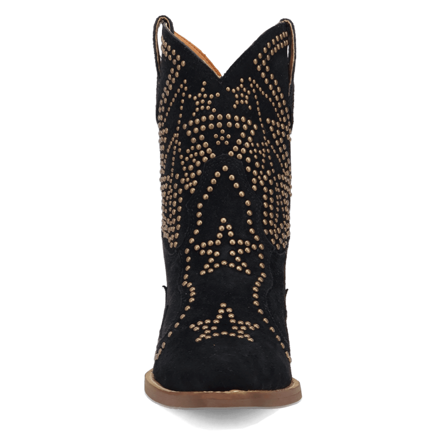 PRODUCT SHOT SEEIN' STARS SUEDE LEATHER BOOTIE AT FRONT ANGLE