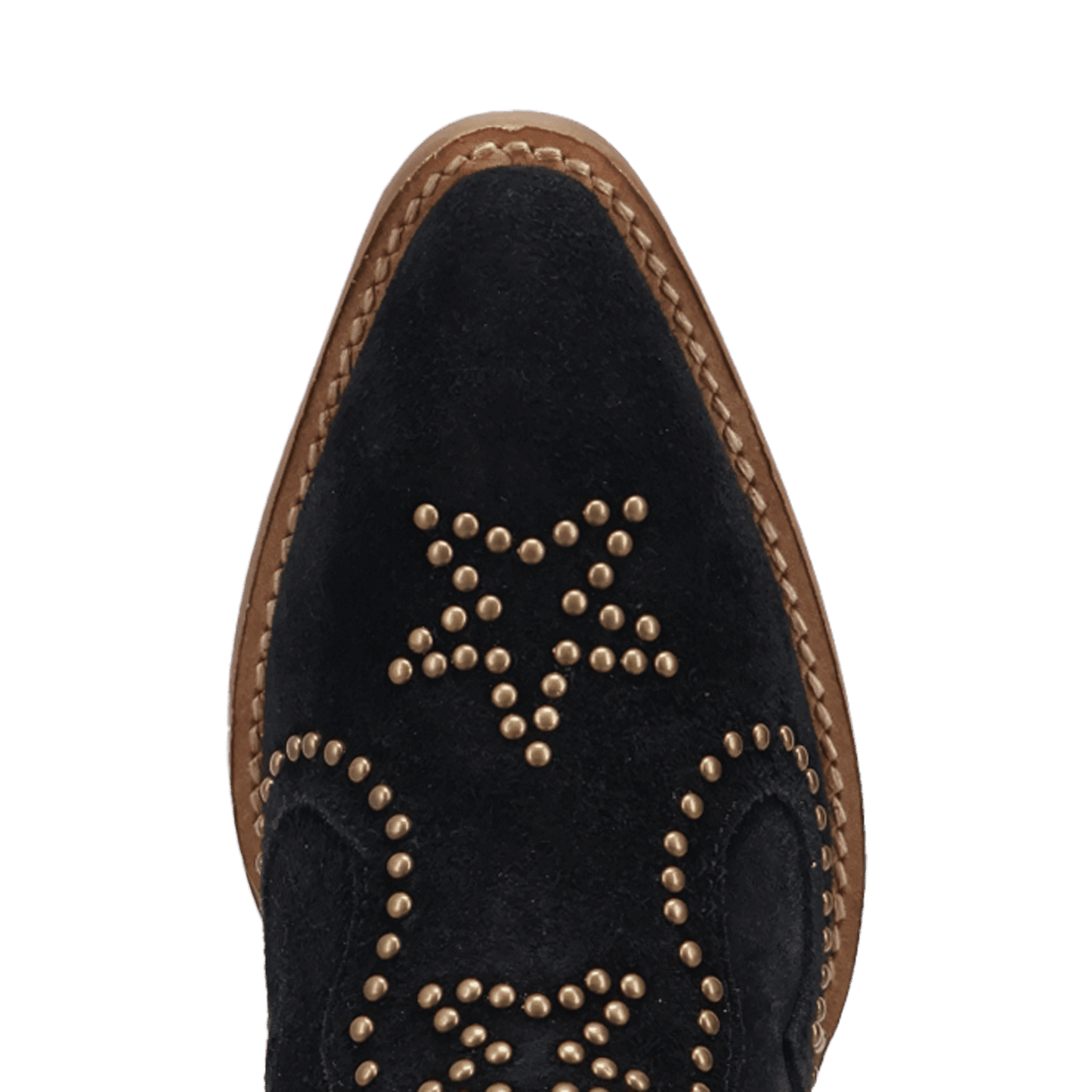 PRODUCT SHOT SEEIN' STARS SUEDE LEATHER BOOTIE AT TOE ANGLE