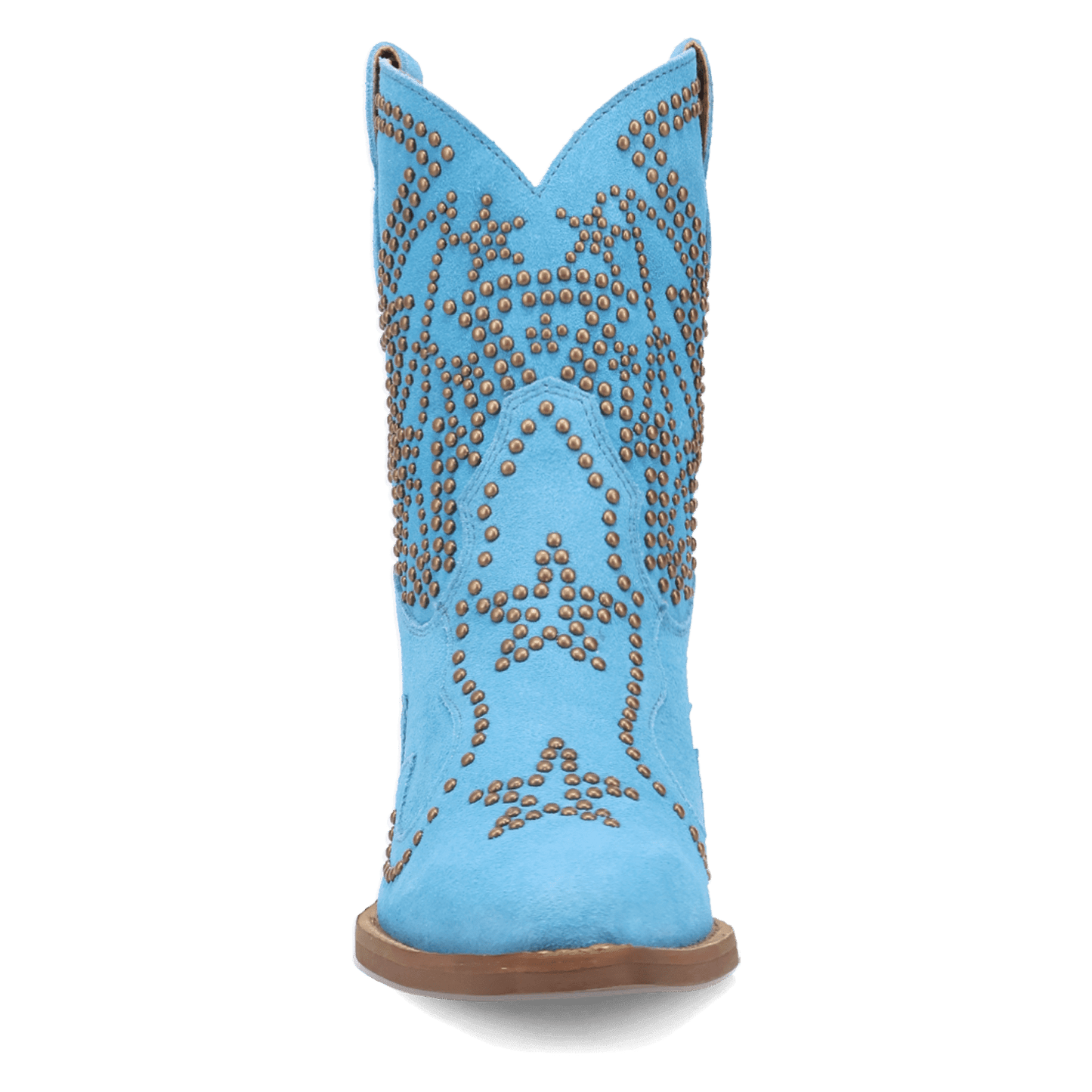 PRODUCT SHOT SEEIN' STARS SUEDE LEATHER BOOTIE AT FRONT ANGLE