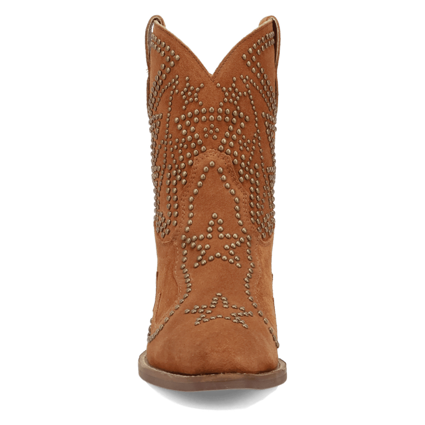 PRODUCT SHOT SEEIN' STARS SUEDE LEATHER BOOTIE AT FRONT ANGLE