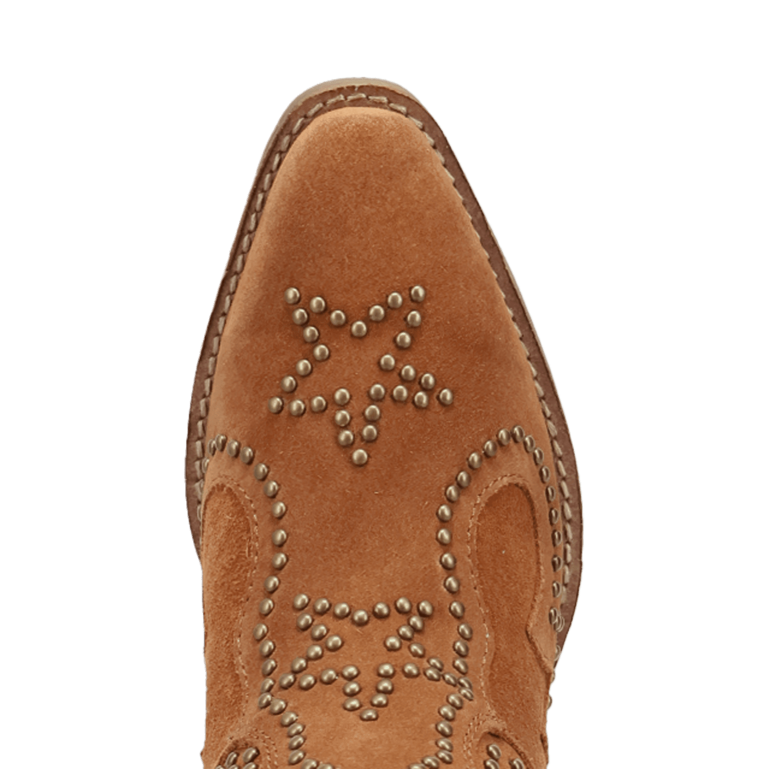 PRODUCT SHOT SEEIN' STARS SUEDE LEATHER BOOTIE AT TOE ANGLE
