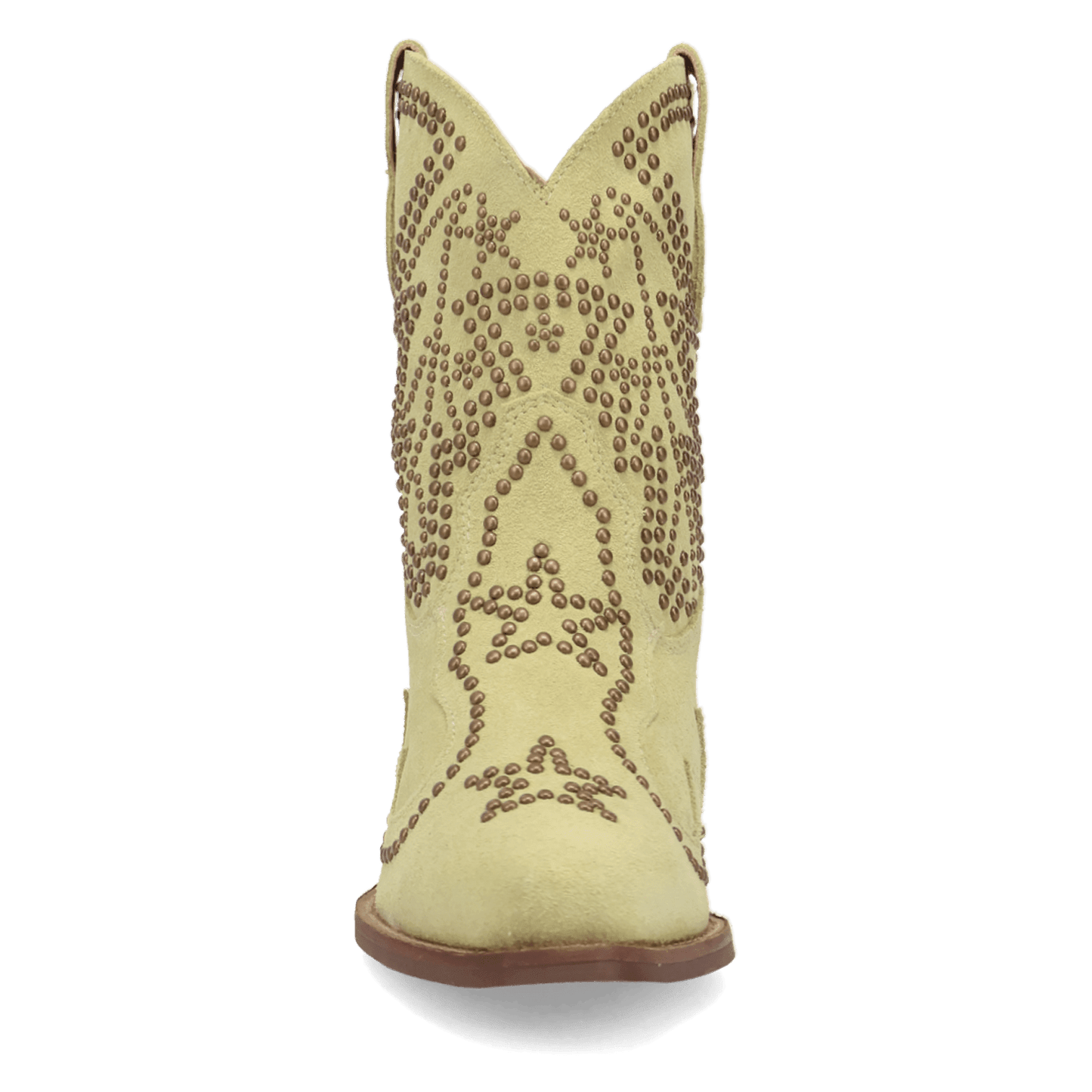 PRODUCT SHOT SEEIN' STARS SUEDE LEATHER BOOTIE AT FRONT ANGLE