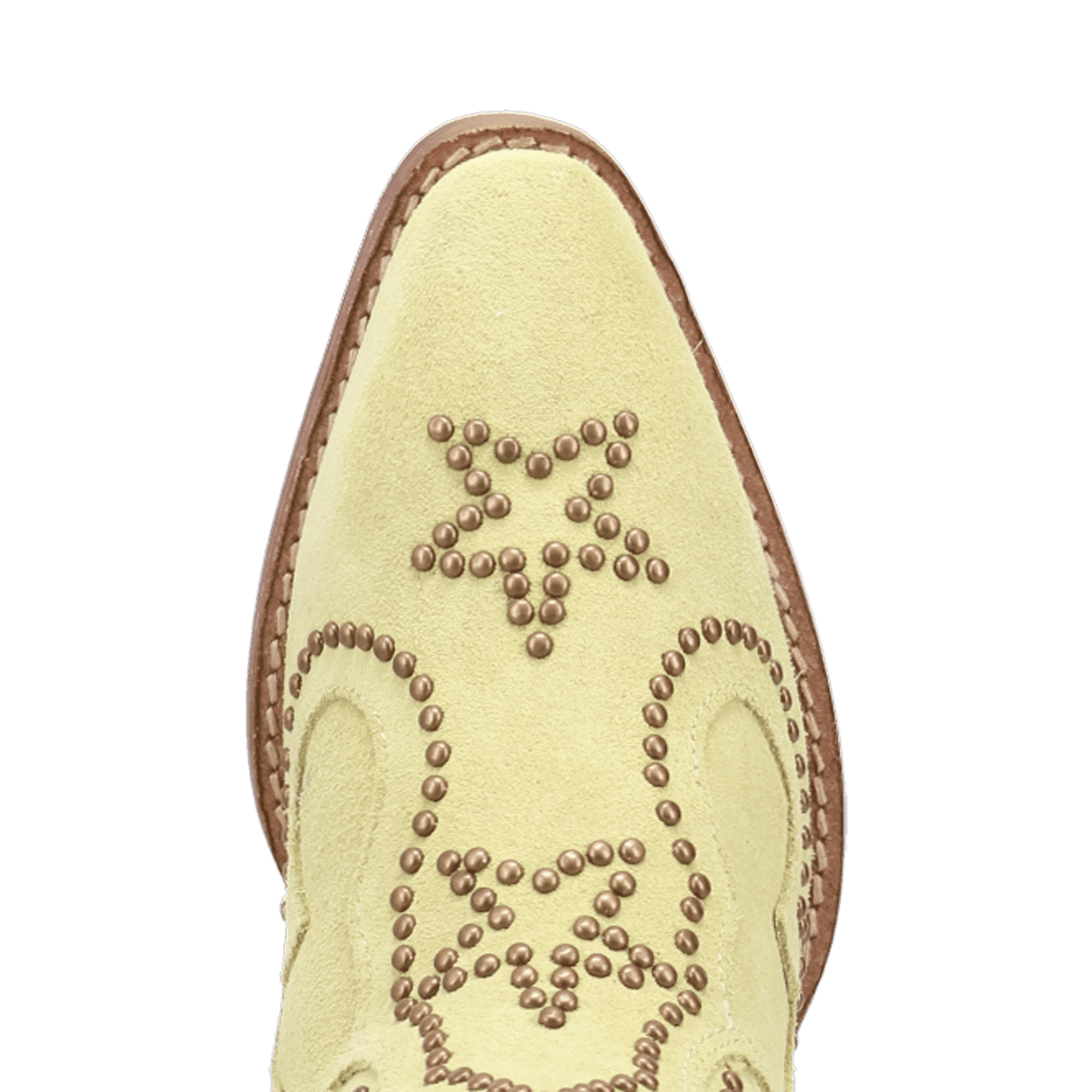 PRODUCT SHOT SEEIN' STARS SUEDE LEATHER BOOTIE AT TOE ANGLE