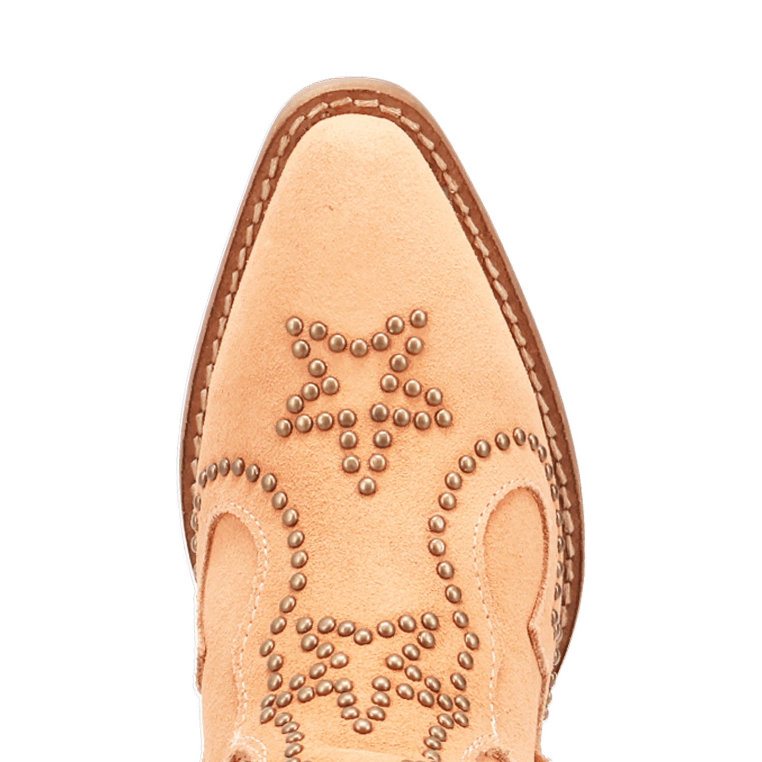 PRODUCT SHOT SEEIN' STARS SUEDE LEATHER BOOTIE AT TOE ANGLE