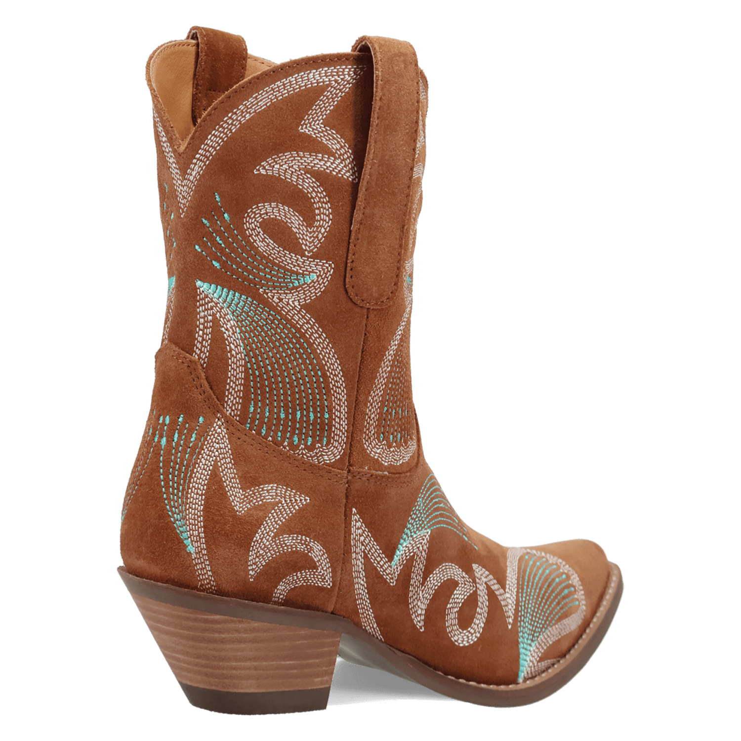 PRODUCT SHOT FLYIN' COLORS SUEDE LEATHER BOOTIE AT 315 DEGREE ANGLE