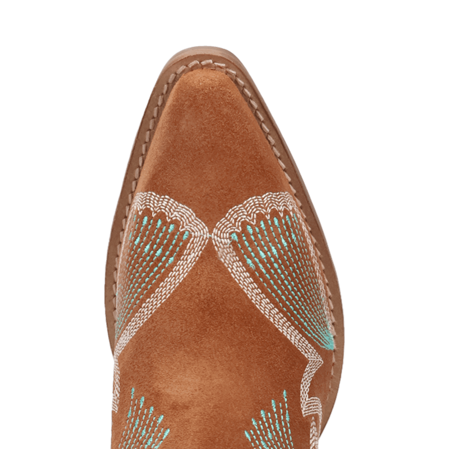 PRODUCT SHOT FLYIN' COLORS SUEDE LEATHER BOOTIE AT TOE ANGLE