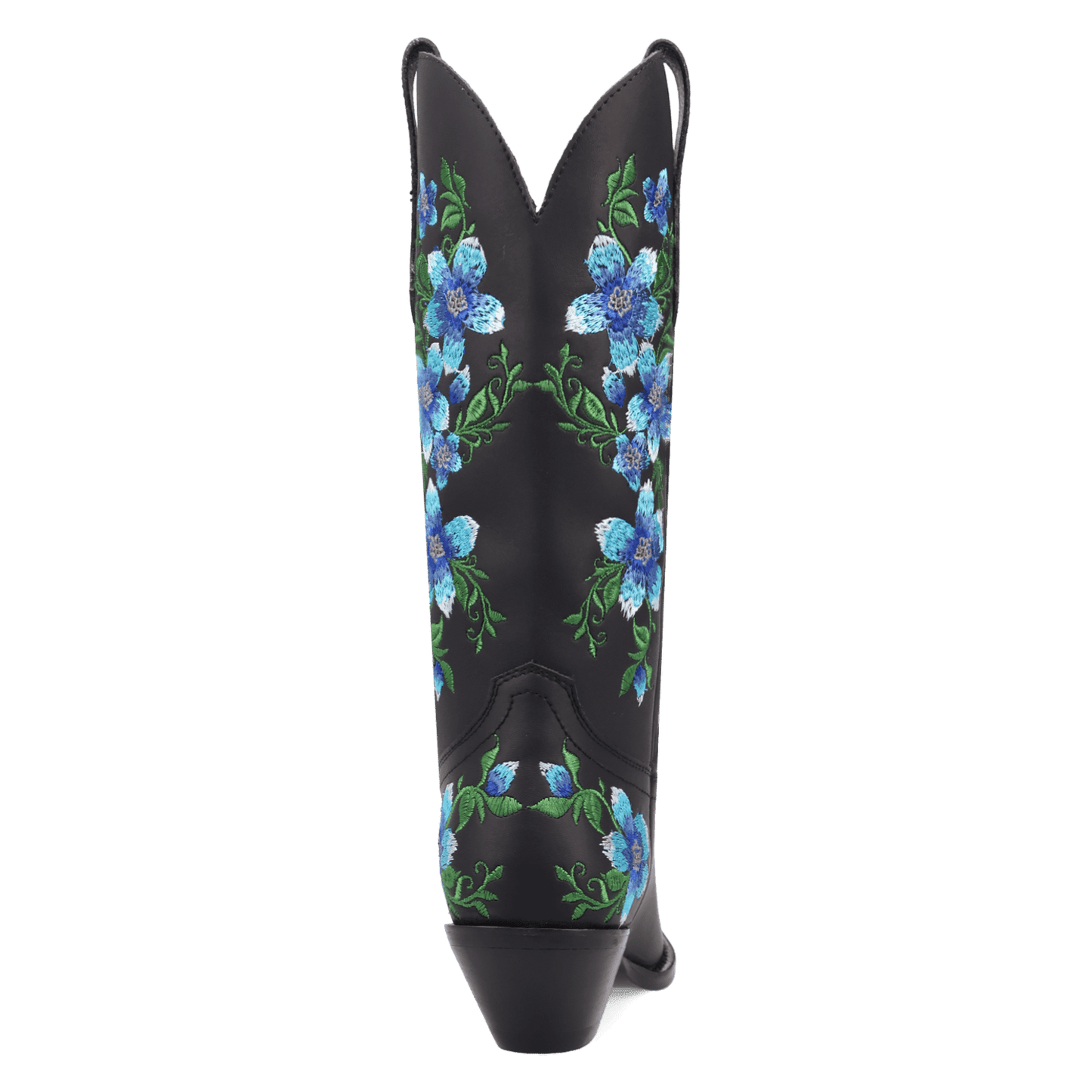 PRODUCT SHOT POSIE LEATHER BOOT AT 180 DEGREE BACK ANGLE