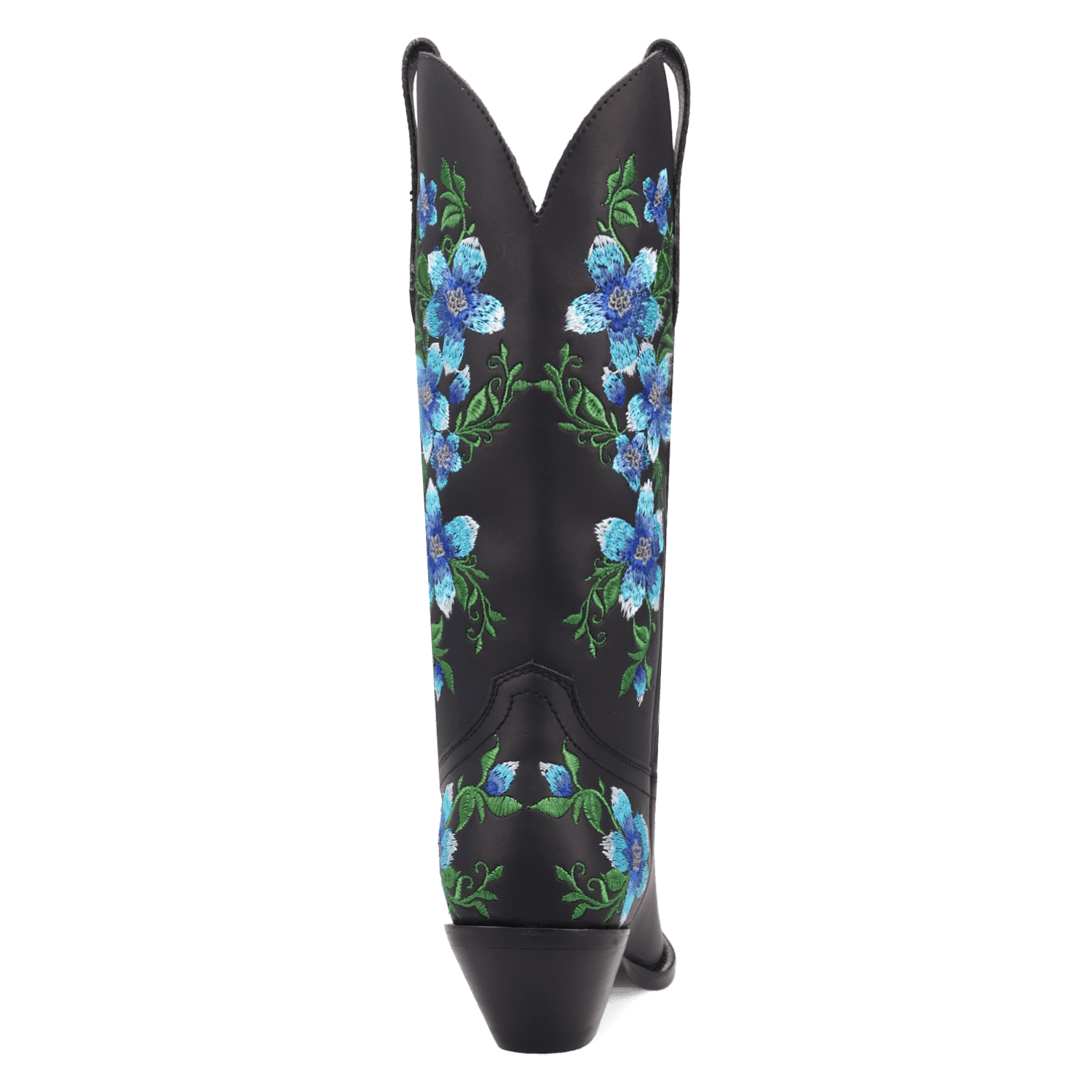 PRODUCT SHOT POSIE LEATHER BOOT AT 180 DEGREE BACK ANGLE