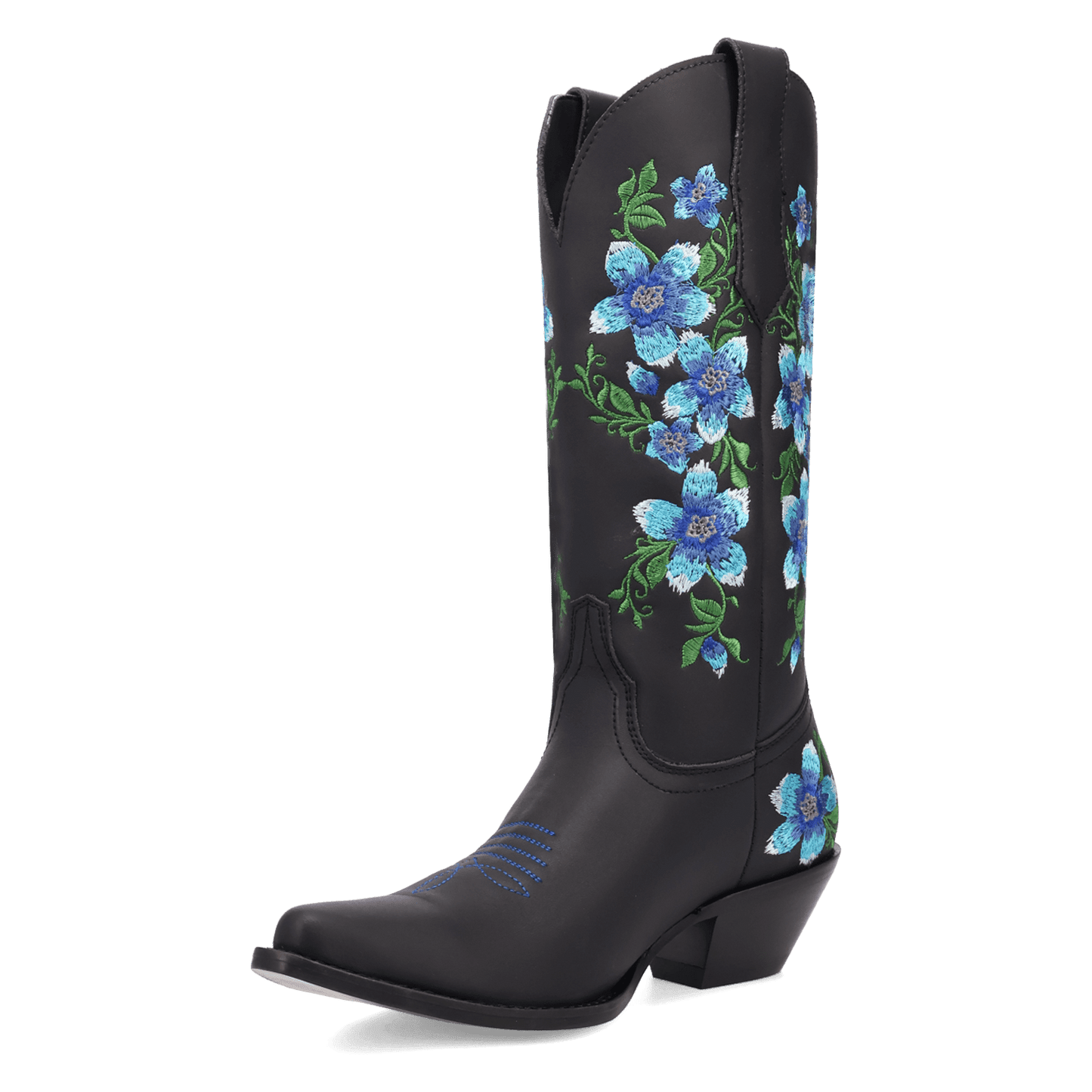 PRODUCT SHOT POSIE LEATHER BOOT AT 225 DEGREE ANGLE