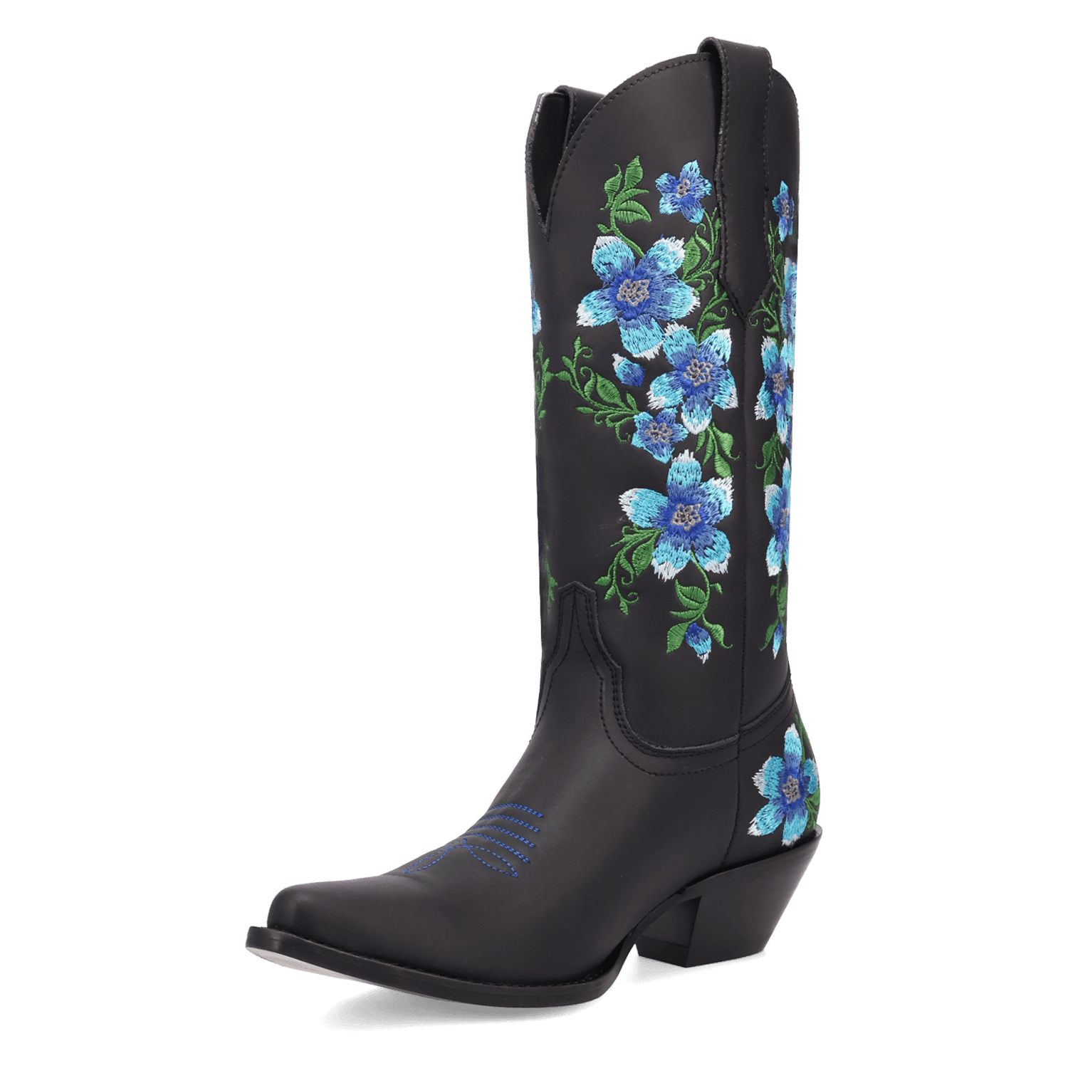 PRODUCT SHOT POSIE LEATHER BOOT AT 225 DEGREE ANGLE