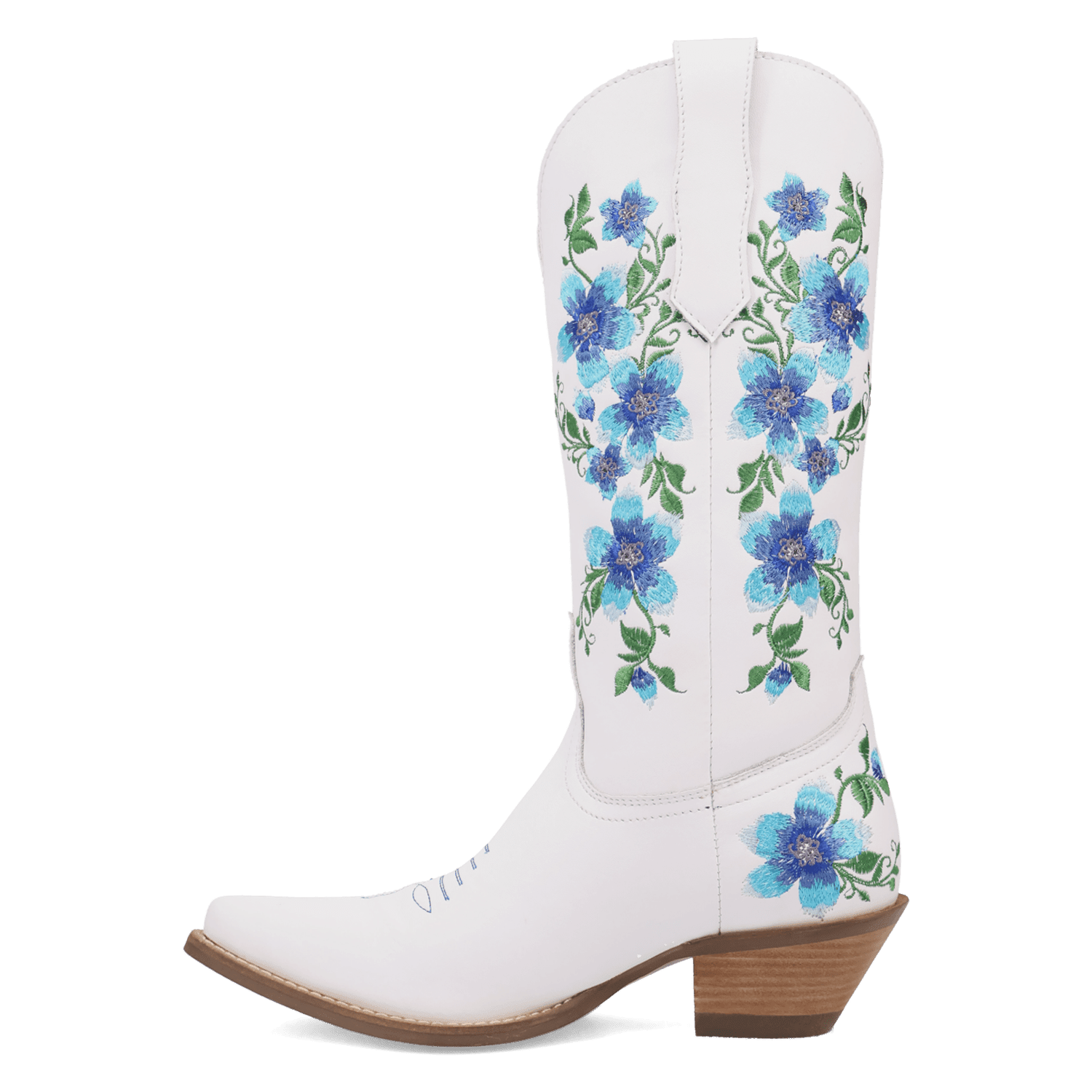 PRODUCT SHOT POSIE LEATHER BOOT AT 135 DEGREE OUTSIDE ANGLE