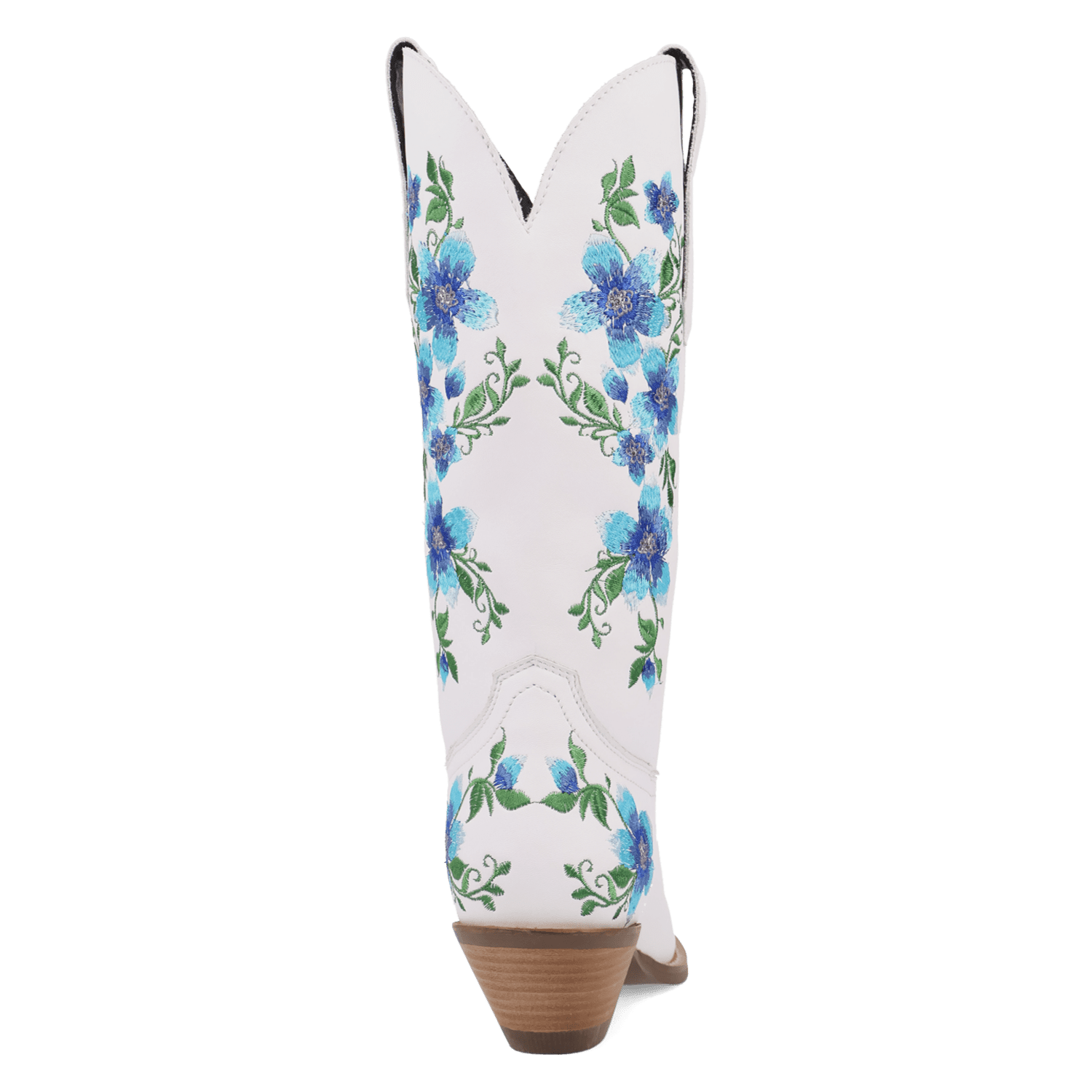 PRODUCT SHOT POSIE LEATHER BOOT AT 180 DEGREE BACK ANGLE