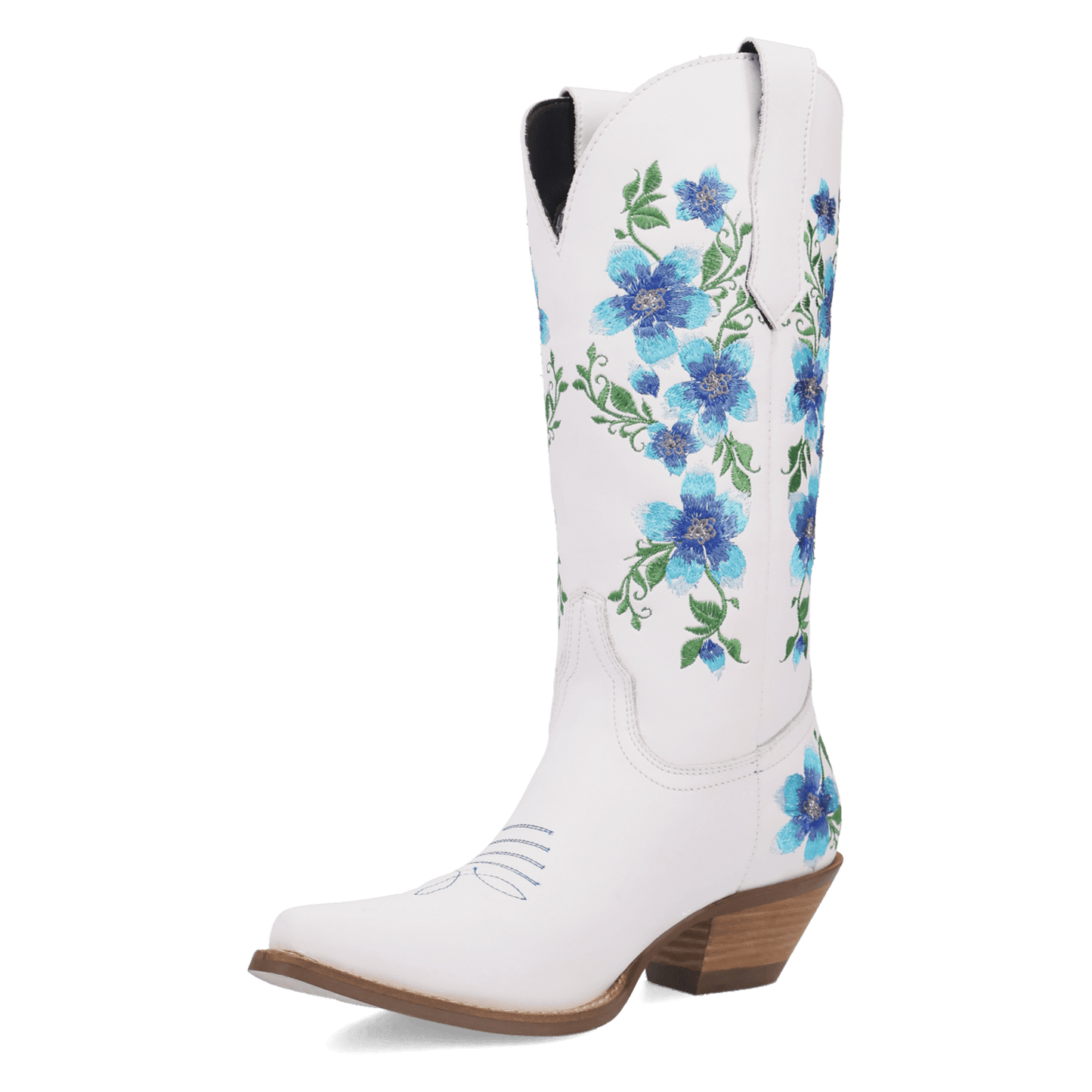 PRODUCT SHOT POSIE LEATHER BOOT AT 225 DEGREE ANGLE