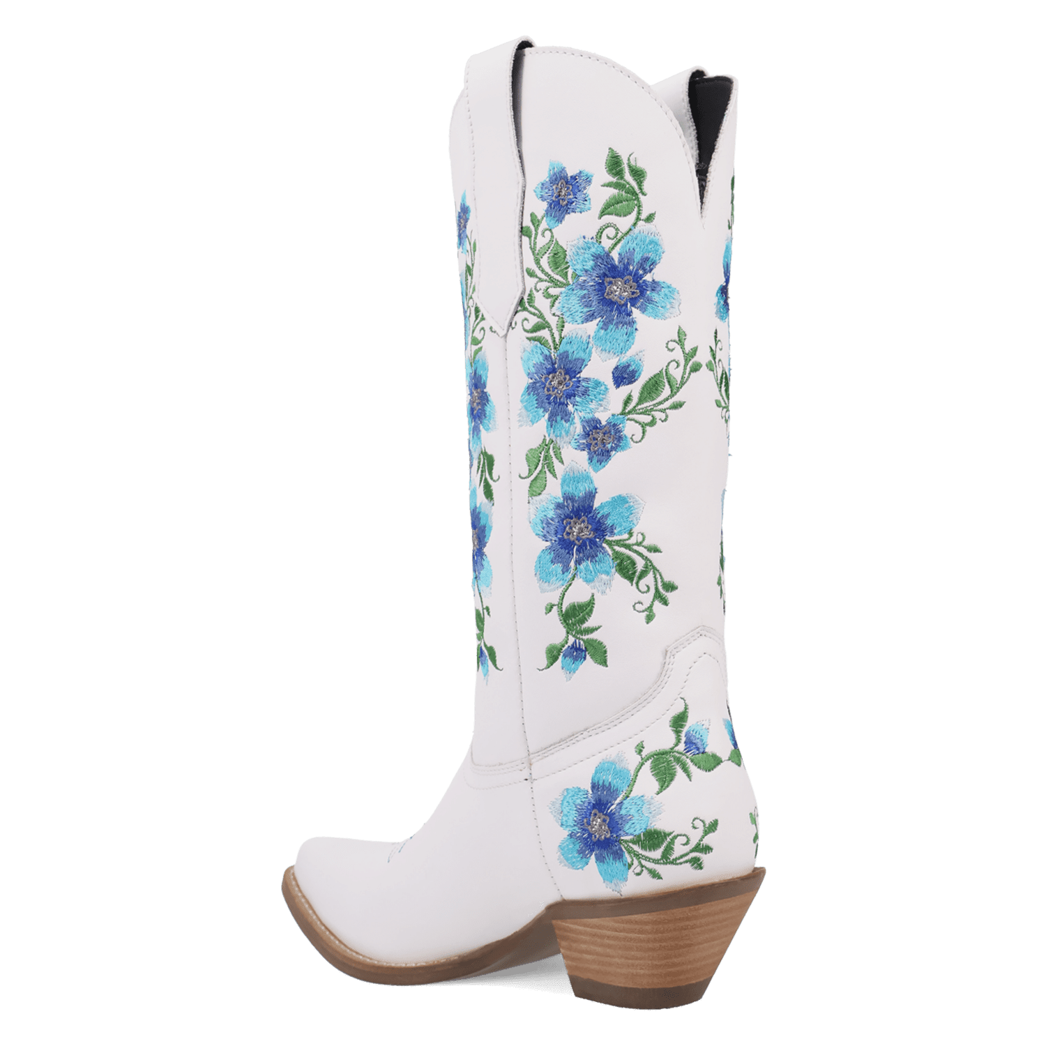 PRODUCT SHOT POSIE LEATHER BOOT AT 270 DEGREE ANGLE