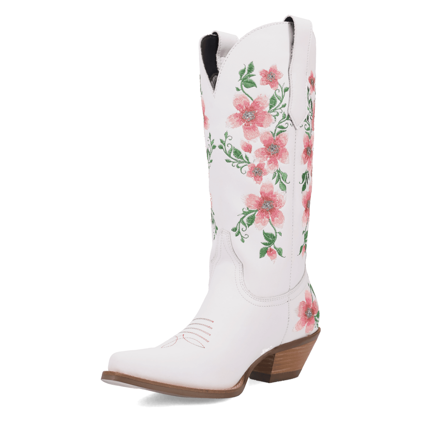 PRODUCT SHOT POSIE LEATHER BOOT AT 225 DEGREE ANGLE