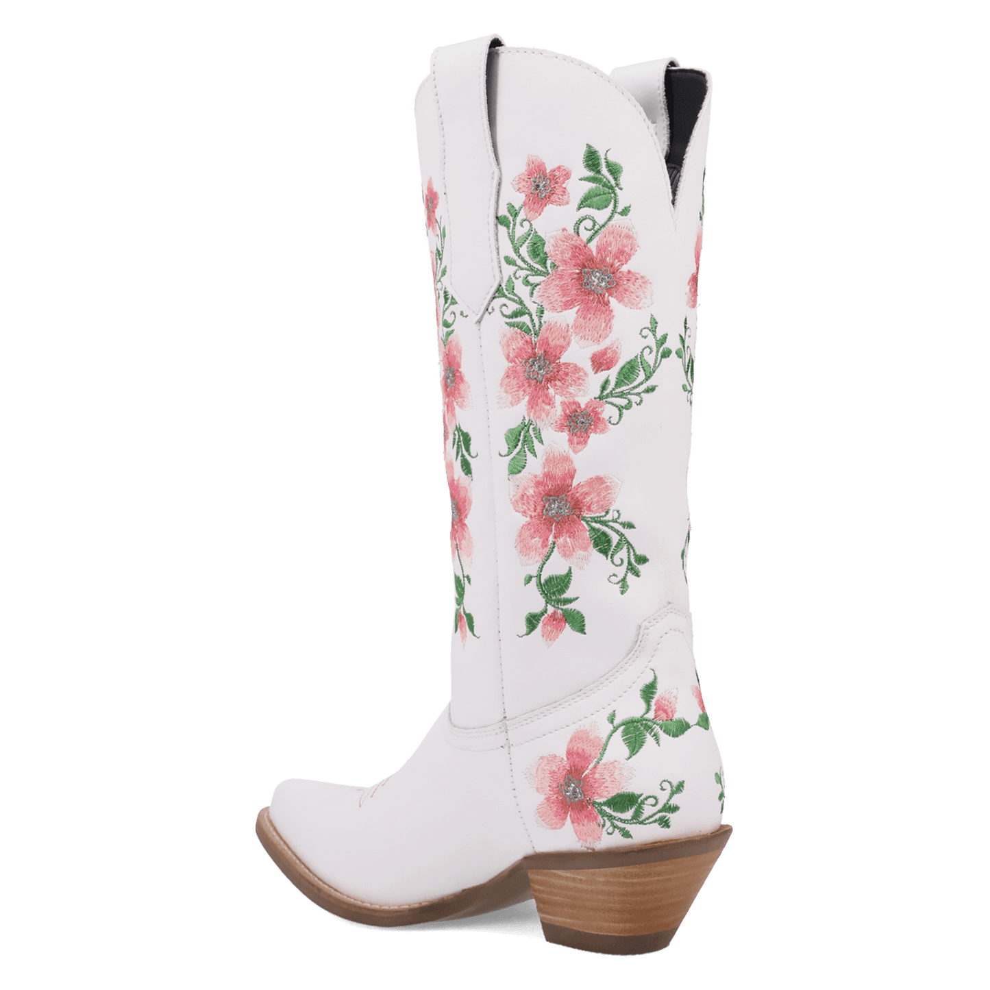 PRODUCT SHOT POSIE LEATHER BOOT AT 270 DEGREE ANGLE