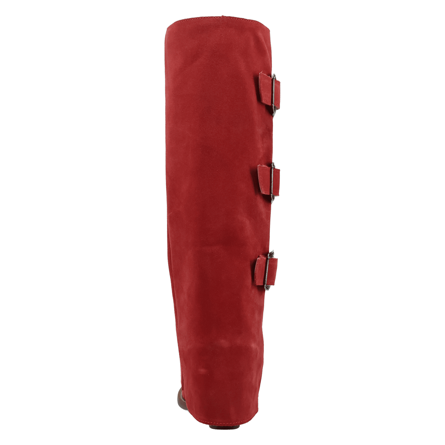 PRODUCT SHOT BUCKLE BUNNY SUEDE LEATHER BOOT AT 180 DEGREE BACK ANGLE