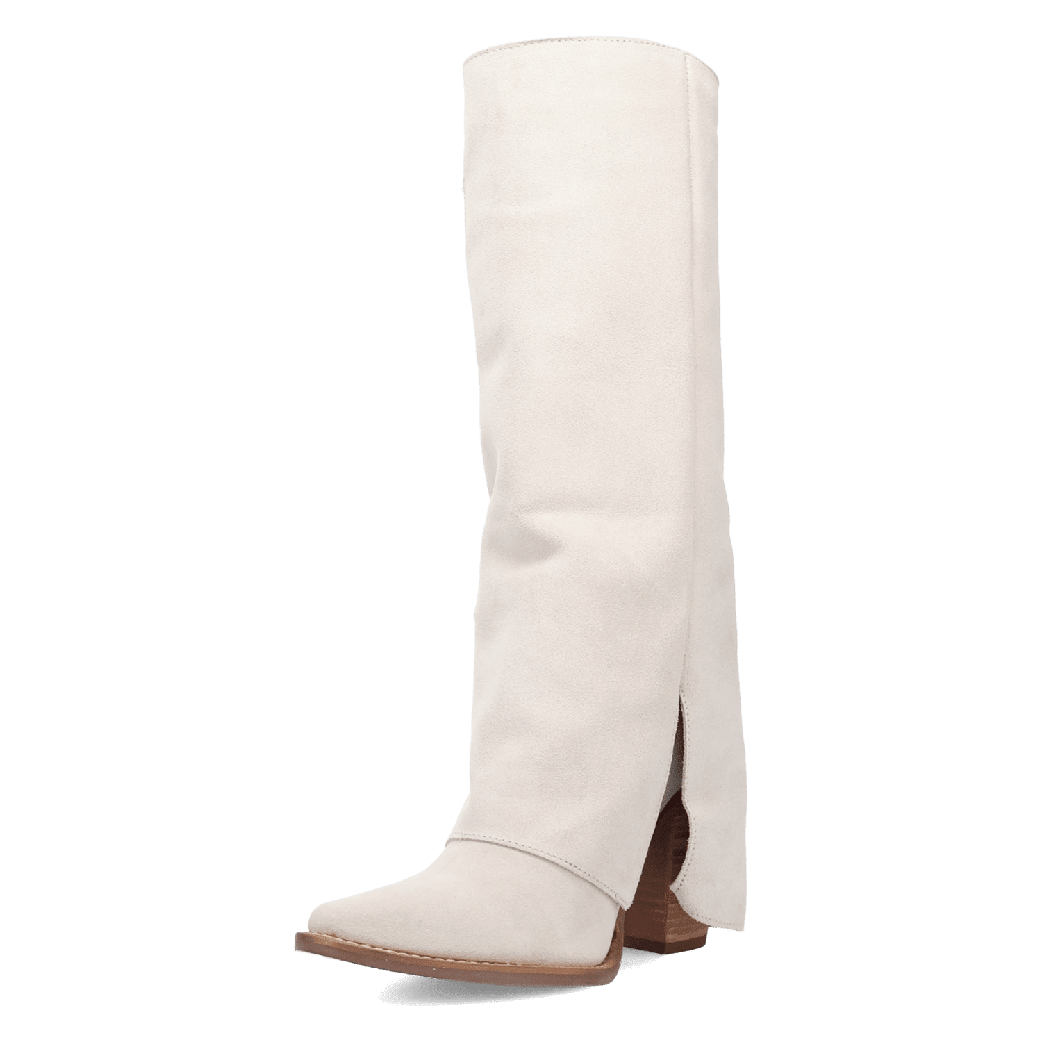 PRODUCT SHOT BUCKLE BUNNY SUEDE LEATHER BOOT AT 225 DEGREE ANGLE