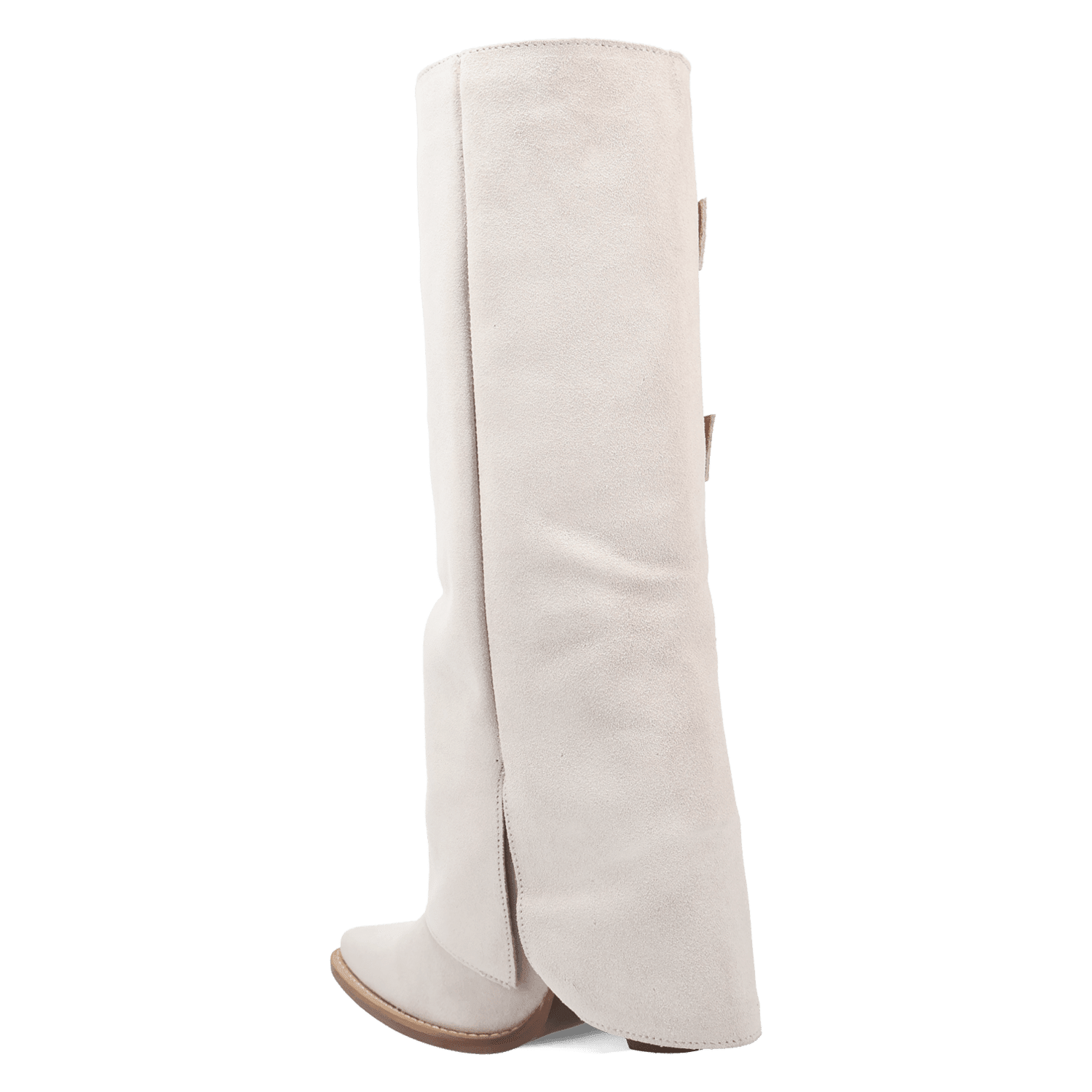 PRODUCT SHOT BUCKLE BUNNY SUEDE LEATHER BOOT AT 270 DEGREE ANGLE