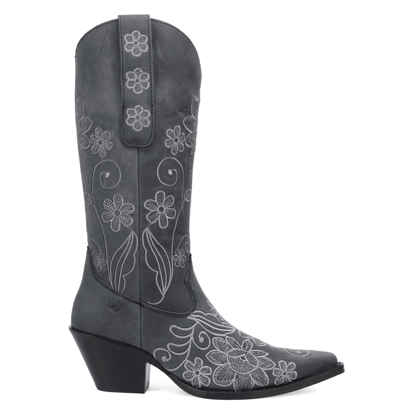 PRODUCT SHOT WESTERN SWING LEATHER BOOT AT 90 DEGREE INSIDE ANGLE