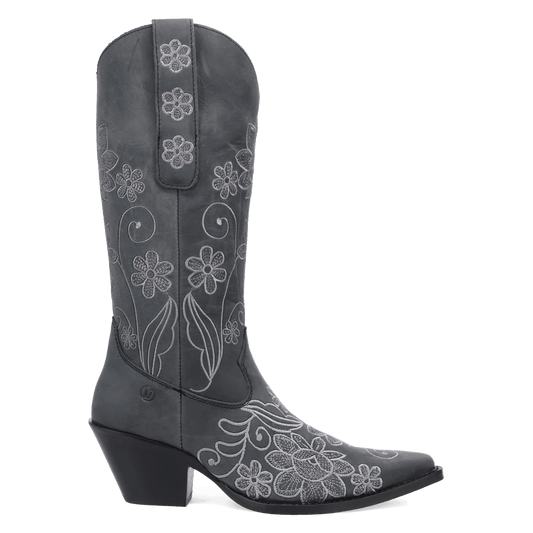 PRODUCT SHOT WESTERN SWING LEATHER BOOT AT 90 DEGREE INSIDE ANGLE