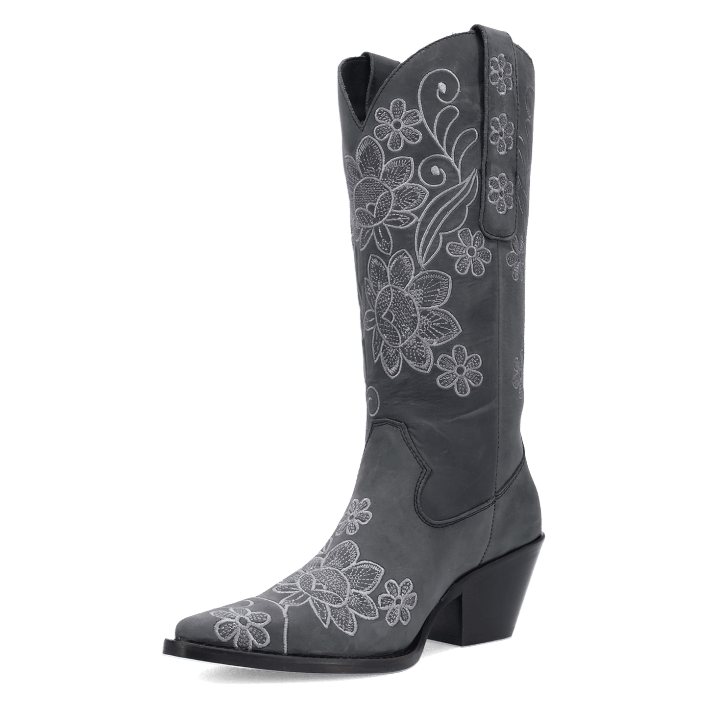 PRODUCT SHOT WESTERN SWING LEATHER BOOT AT 225 DEGREE ANGLE