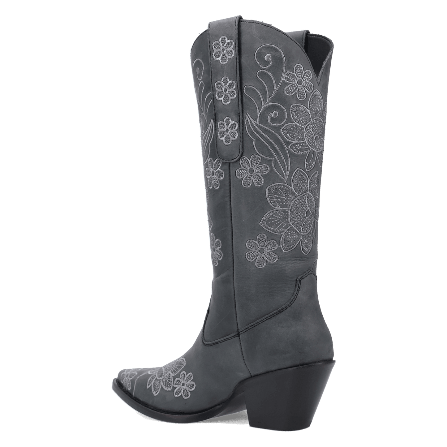 PRODUCT SHOT WESTERN SWING LEATHER BOOT AT 270 DEGREE ANGLE