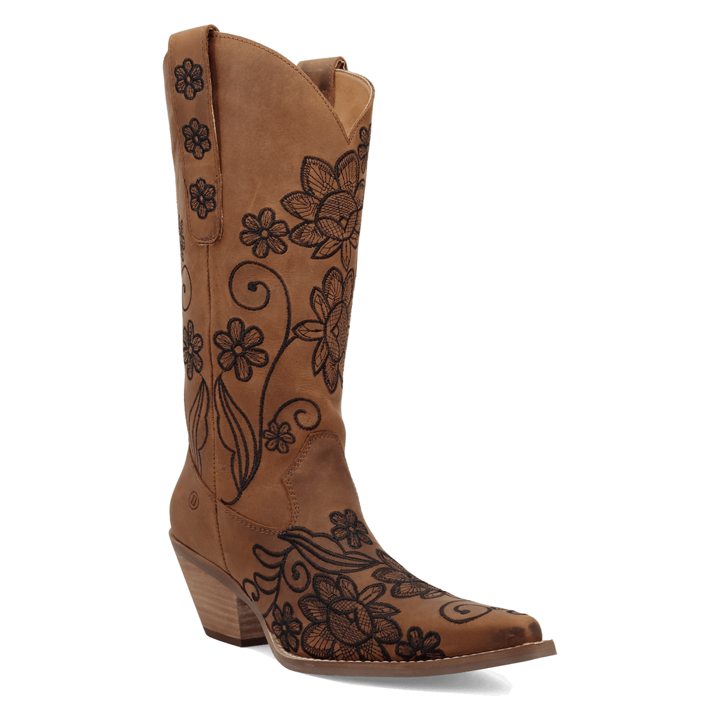 PRODUCT SHOT WESTERN SWING LEATHER BOOT AT 45 DEGREE ANGLE