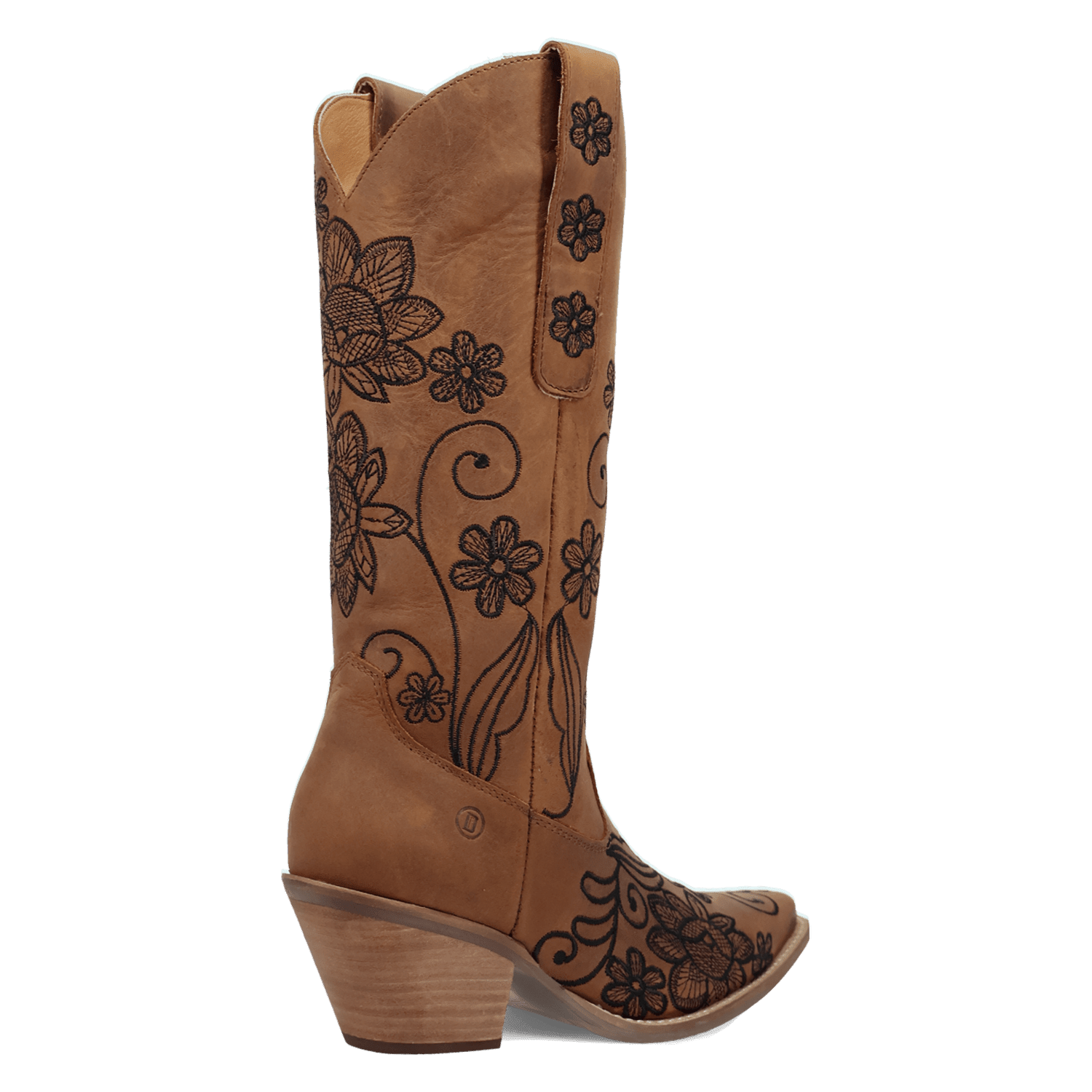 PRODUCT SHOT WESTERN SWING LEATHER BOOT AT 315 DEGREE ANGLE