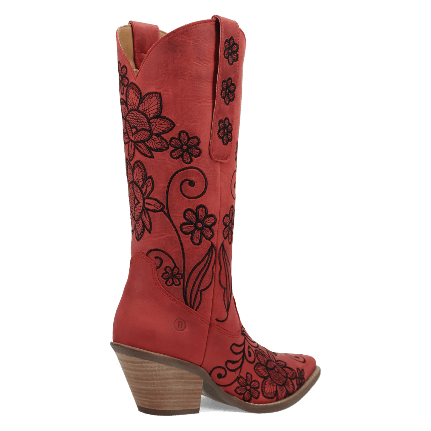 PRODUCT SHOT WESTERN SWING LEATHER BOOT AT 315 DEGREE ANGLE