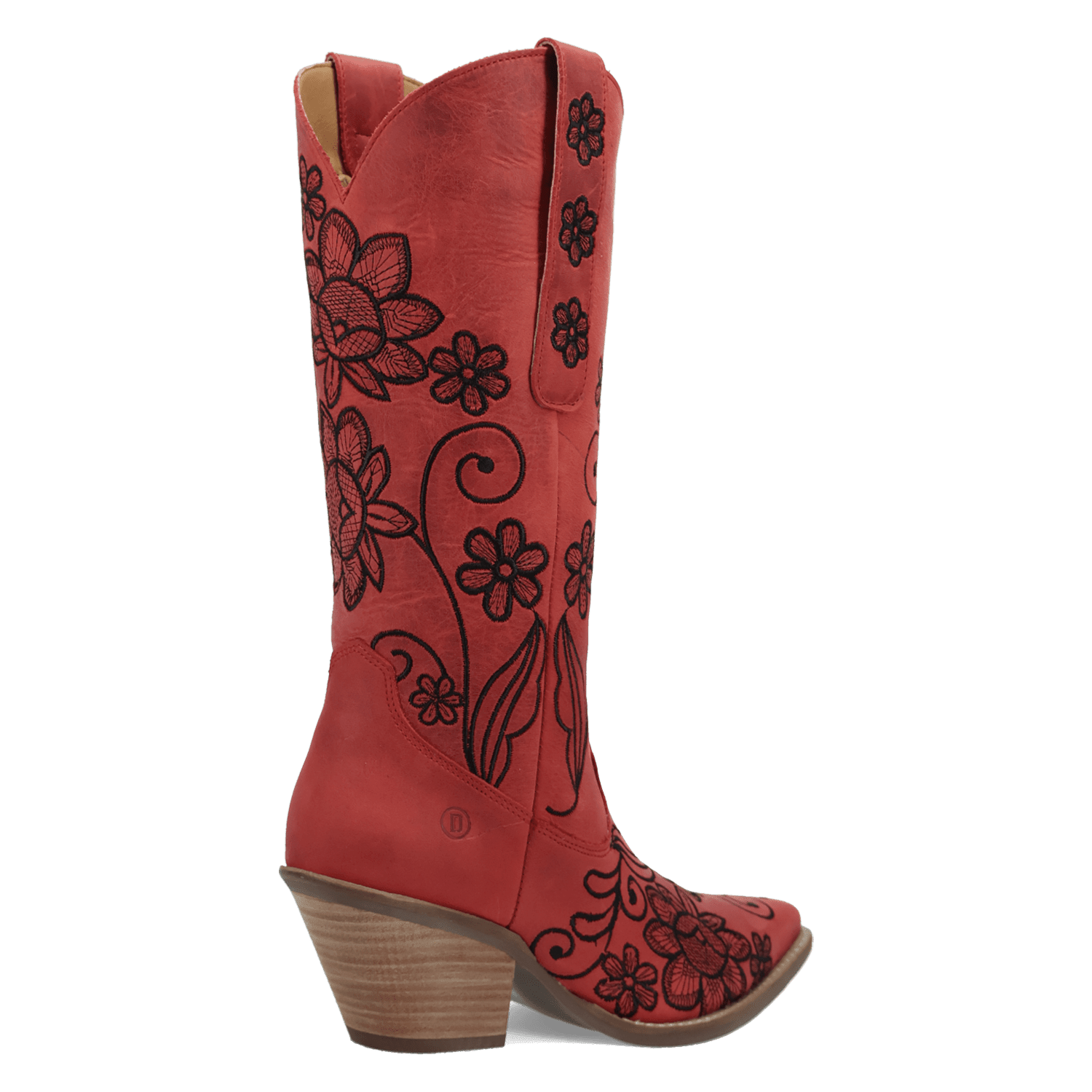 PRODUCT SHOT WESTERN SWING LEATHER BOOT AT 315 DEGREE ANGLE