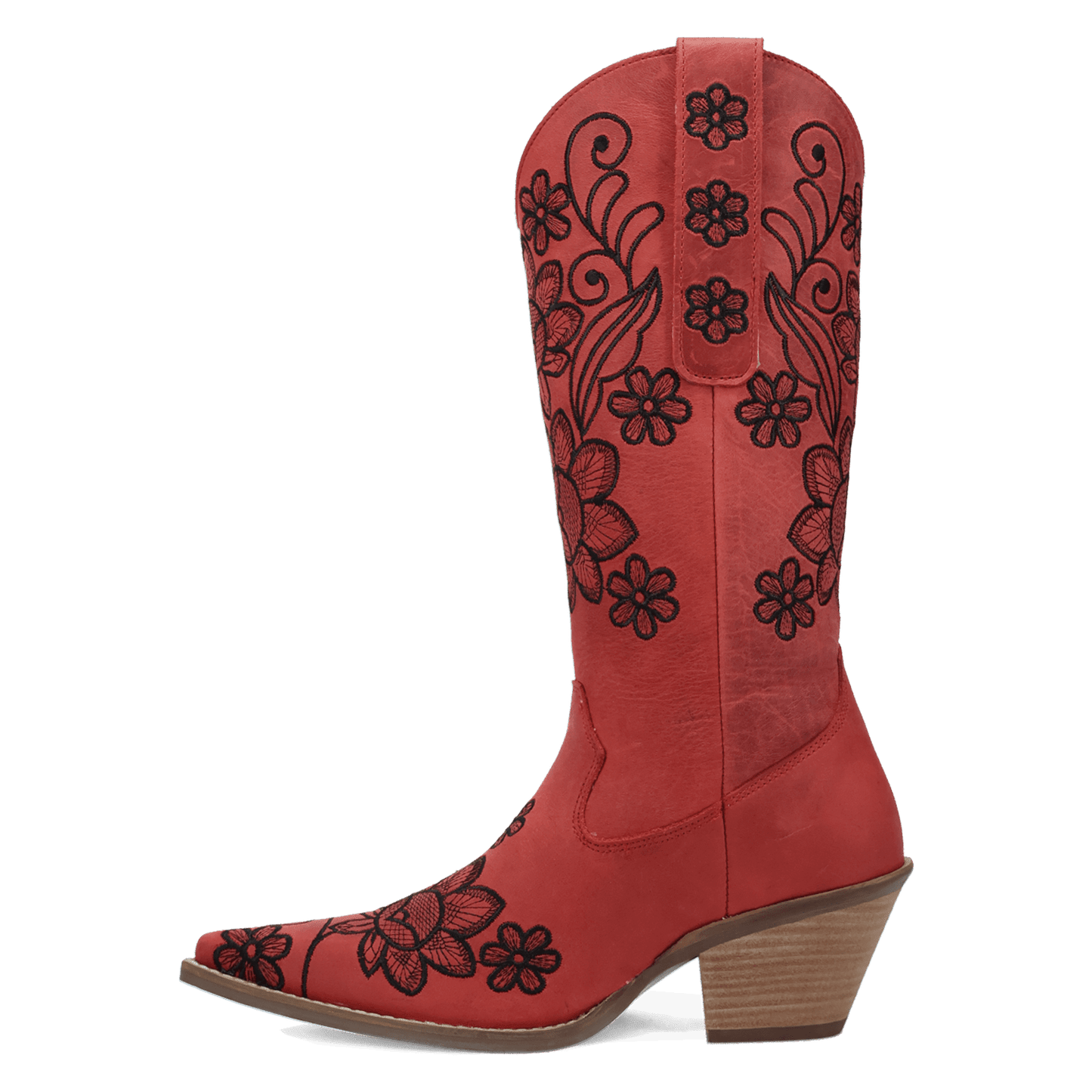 PRODUCT SHOT WESTERN SWING LEATHER BOOT AT 135 DEGREE OUTSIDE ANGLE