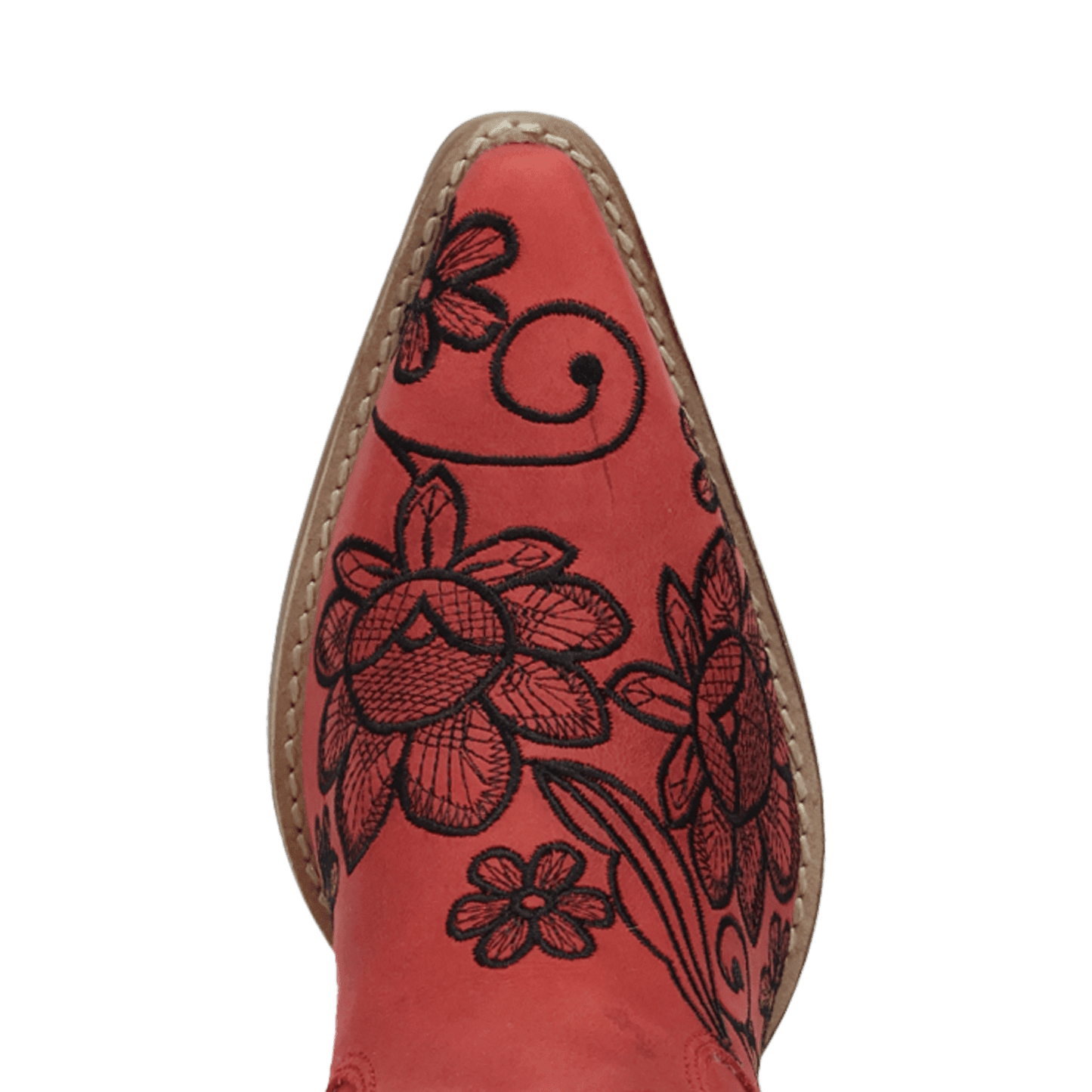 PRODUCT SHOT WESTERN SWING LEATHER BOOT AT TOE ANGLE