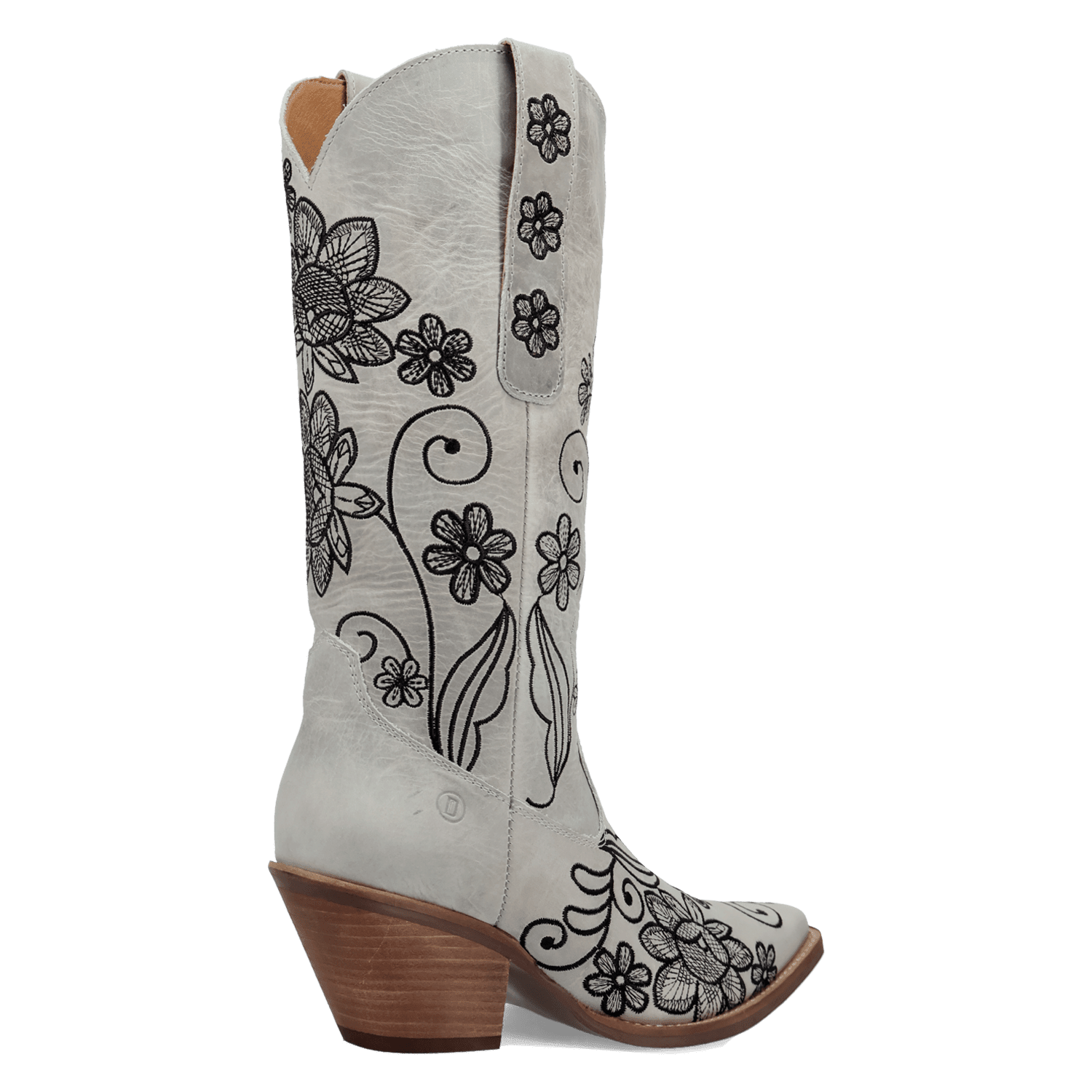 PRODUCT SHOT WESTERN SWING LEATHER BOOT AT 315 DEGREE ANGLE