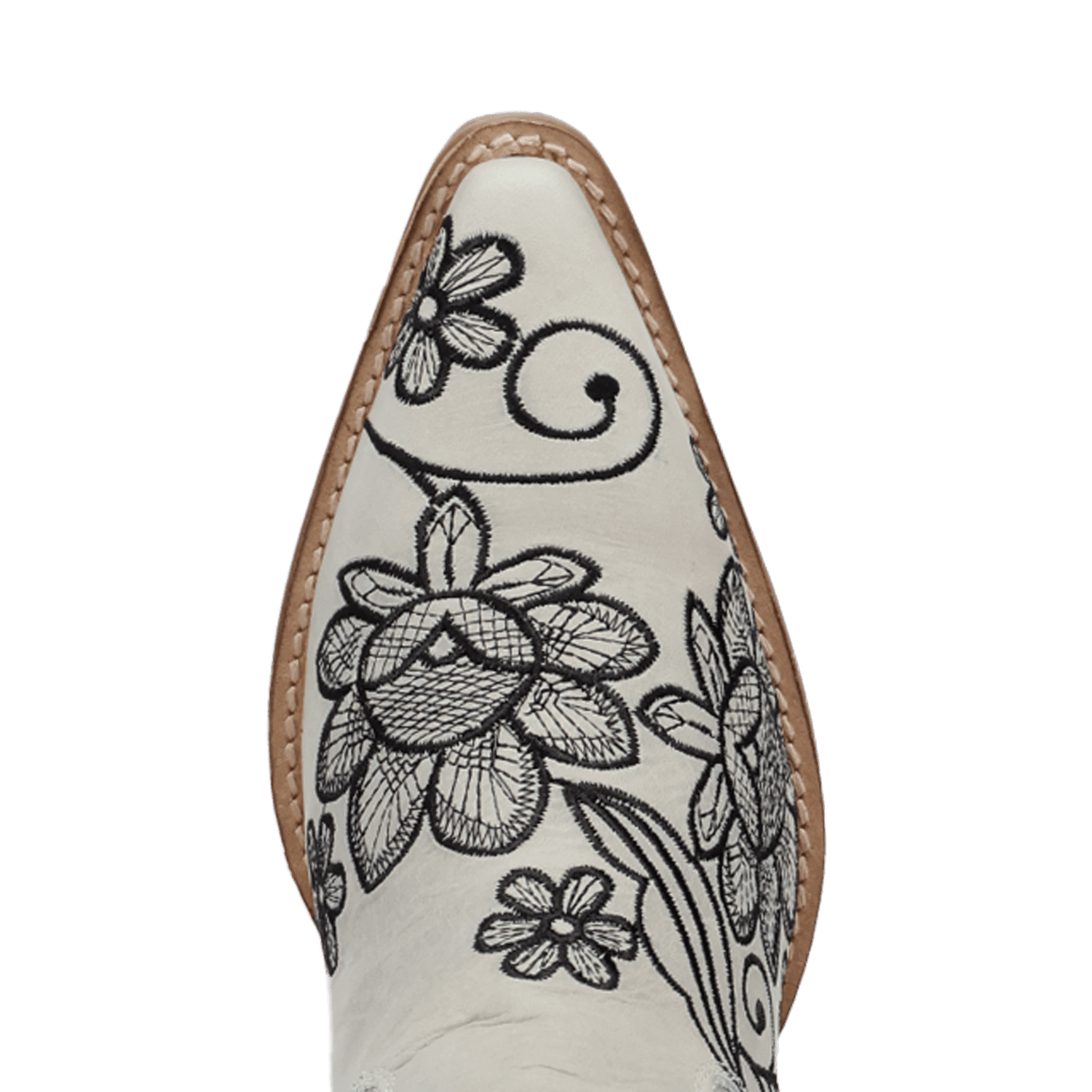 PRODUCT SHOT WESTERN SWING LEATHER BOOT AT TOE ANGLE