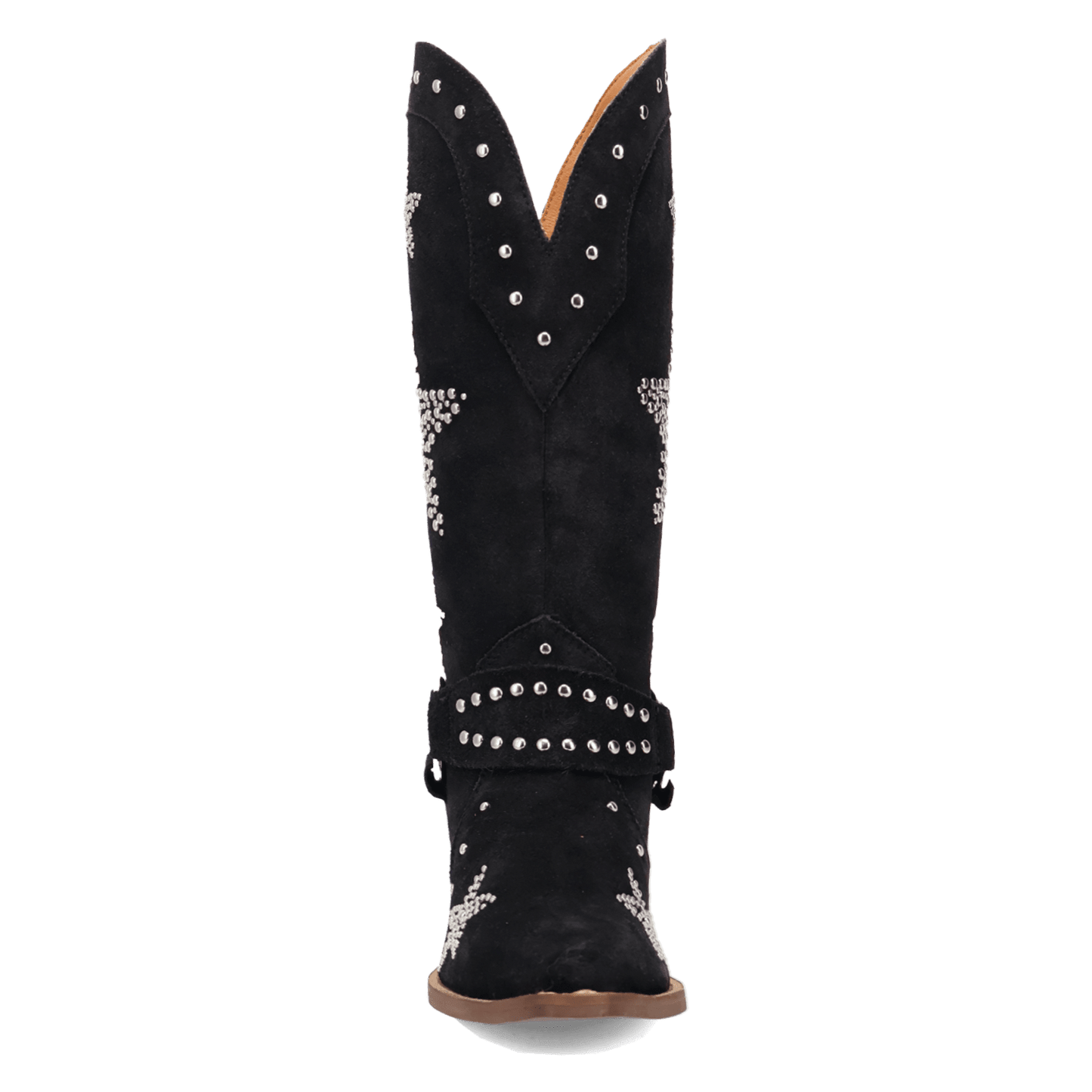 PRODUCT SHOT LUCKY STARS SUEDE LEATHER BOOT AT FRONT ANGLE