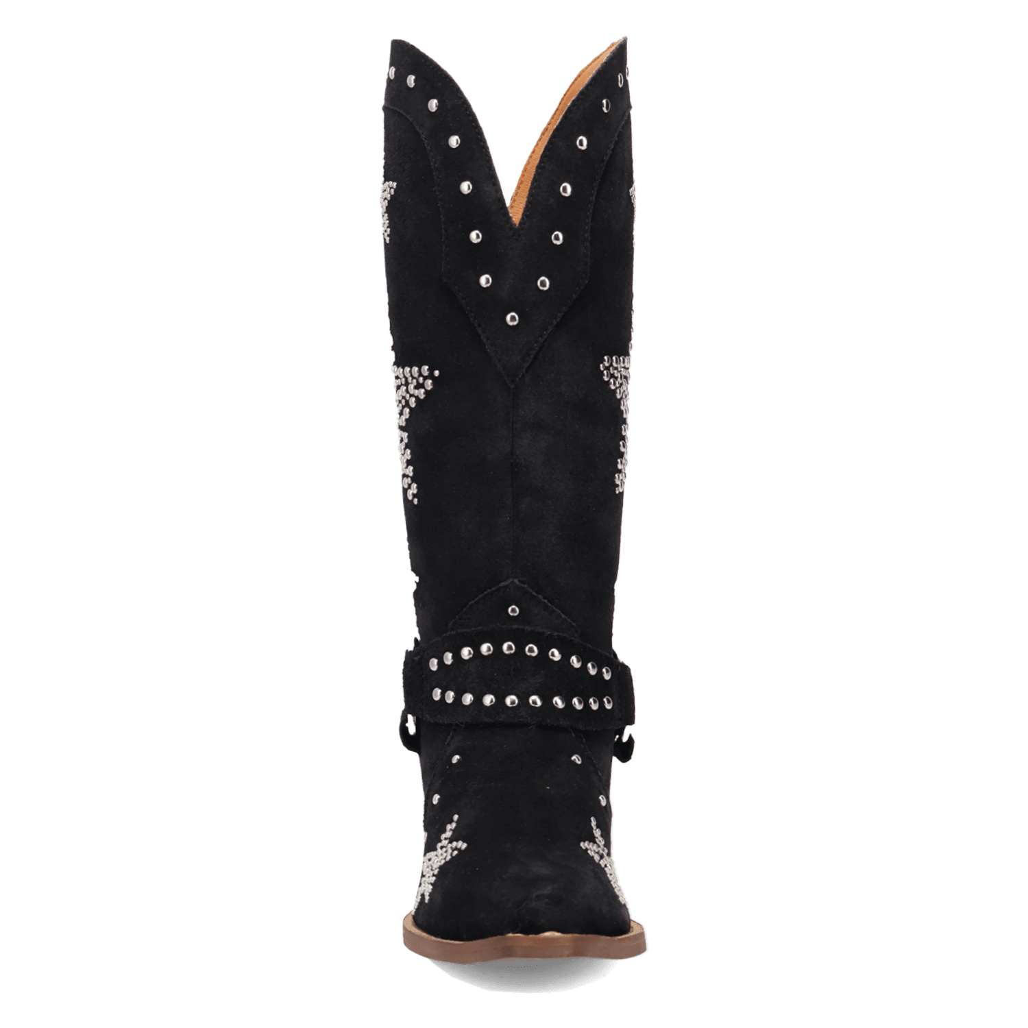 PRODUCT SHOT LUCKY STARS SUEDE LEATHER BOOT AT FRONT ANGLE