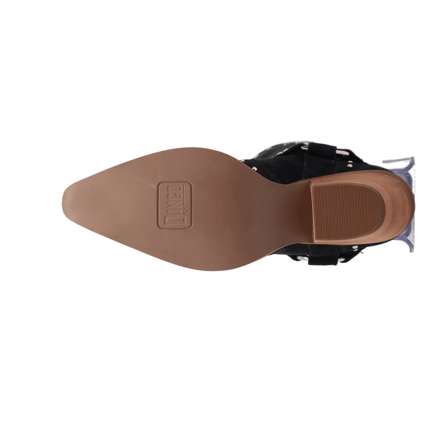 PRODUCT SHOT LUCKY STARS SUEDE LEATHER BOOT AT OUTSOLE ANGLE